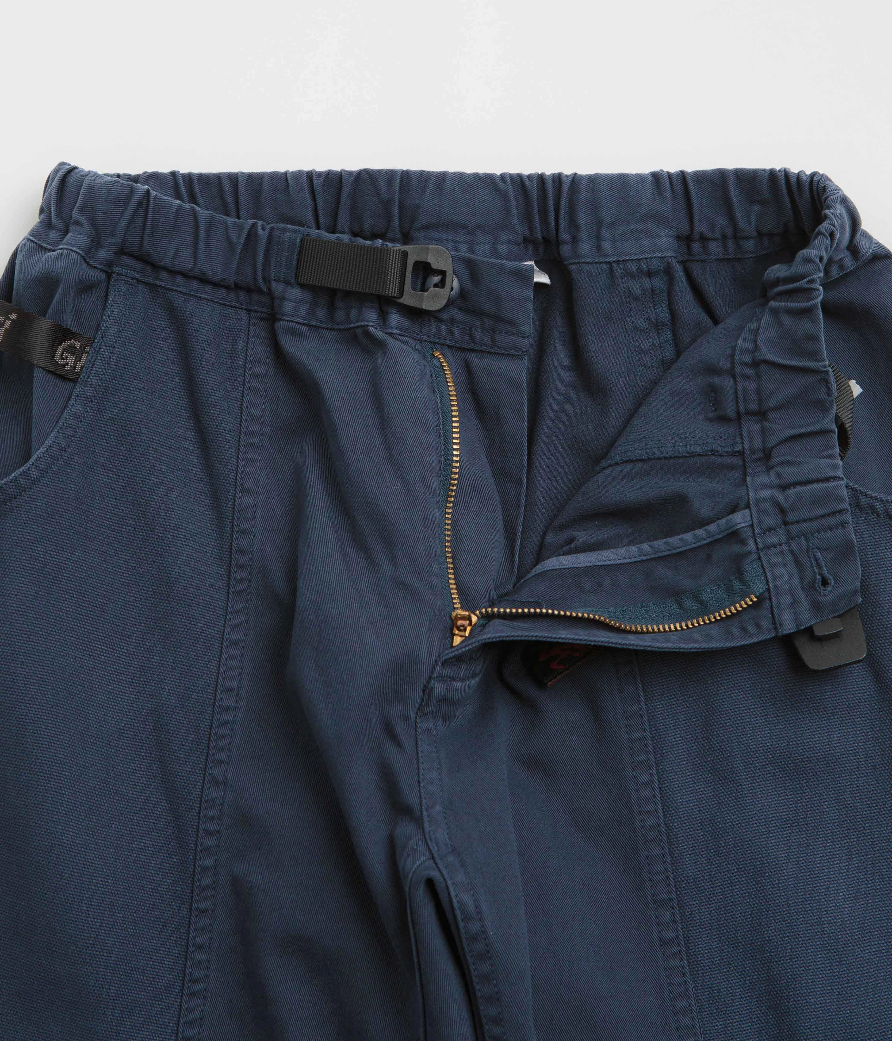 Simple and Cozy Non Tapered Leg Gramicci Gadget Pants - Navy Pigment