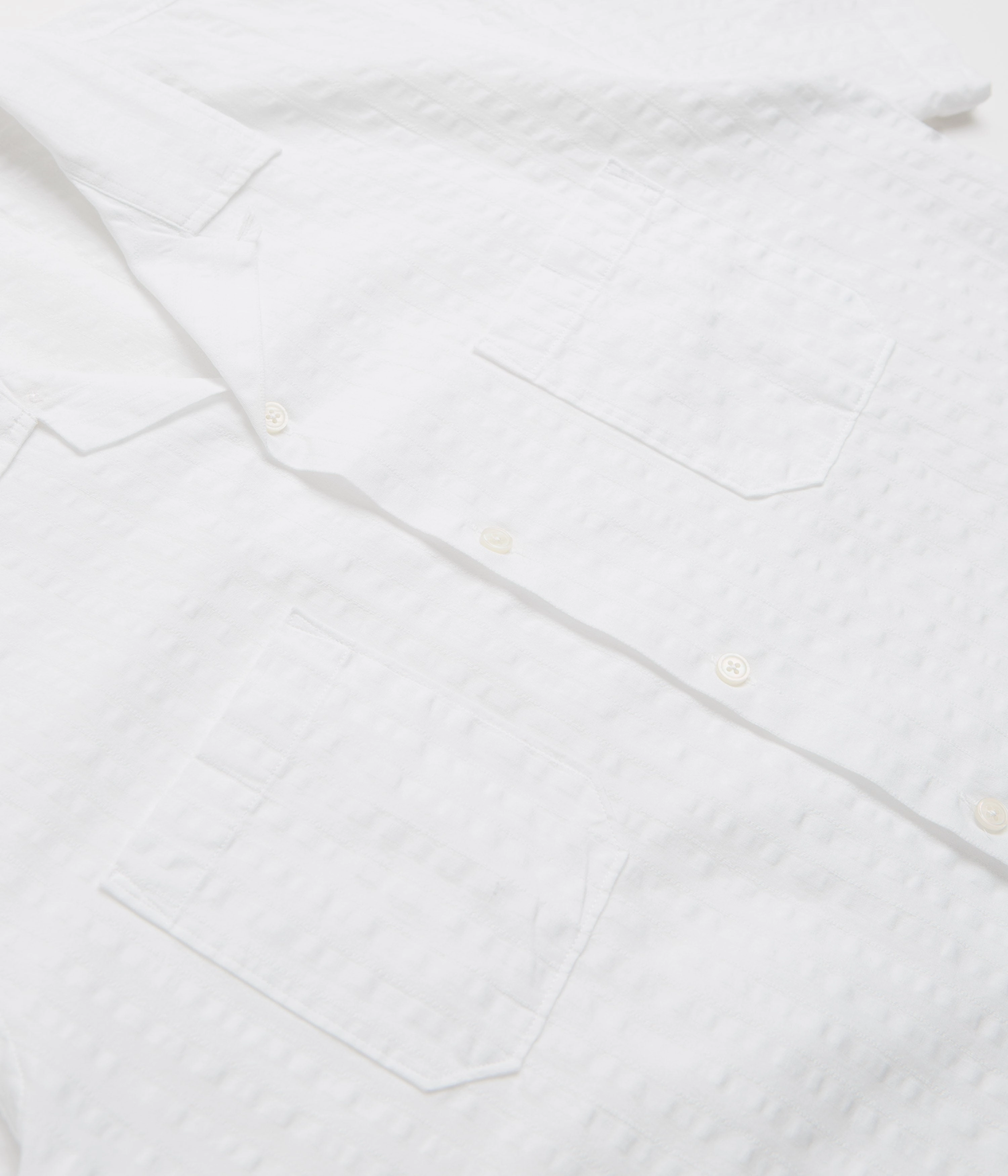 Universal Works Sal Road Shirt - White Contemporary Style