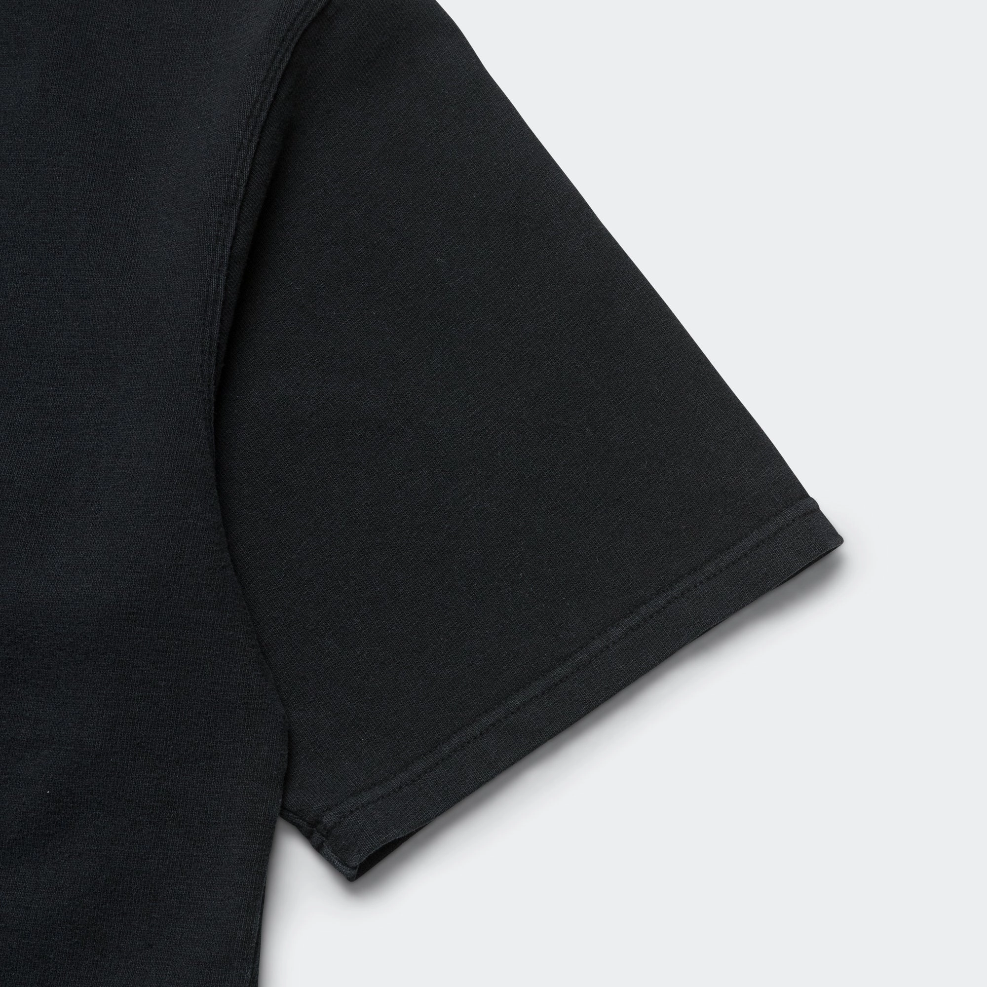 Adjustable Hem Comfy Look Loose Fit SS T-Shirt - Black