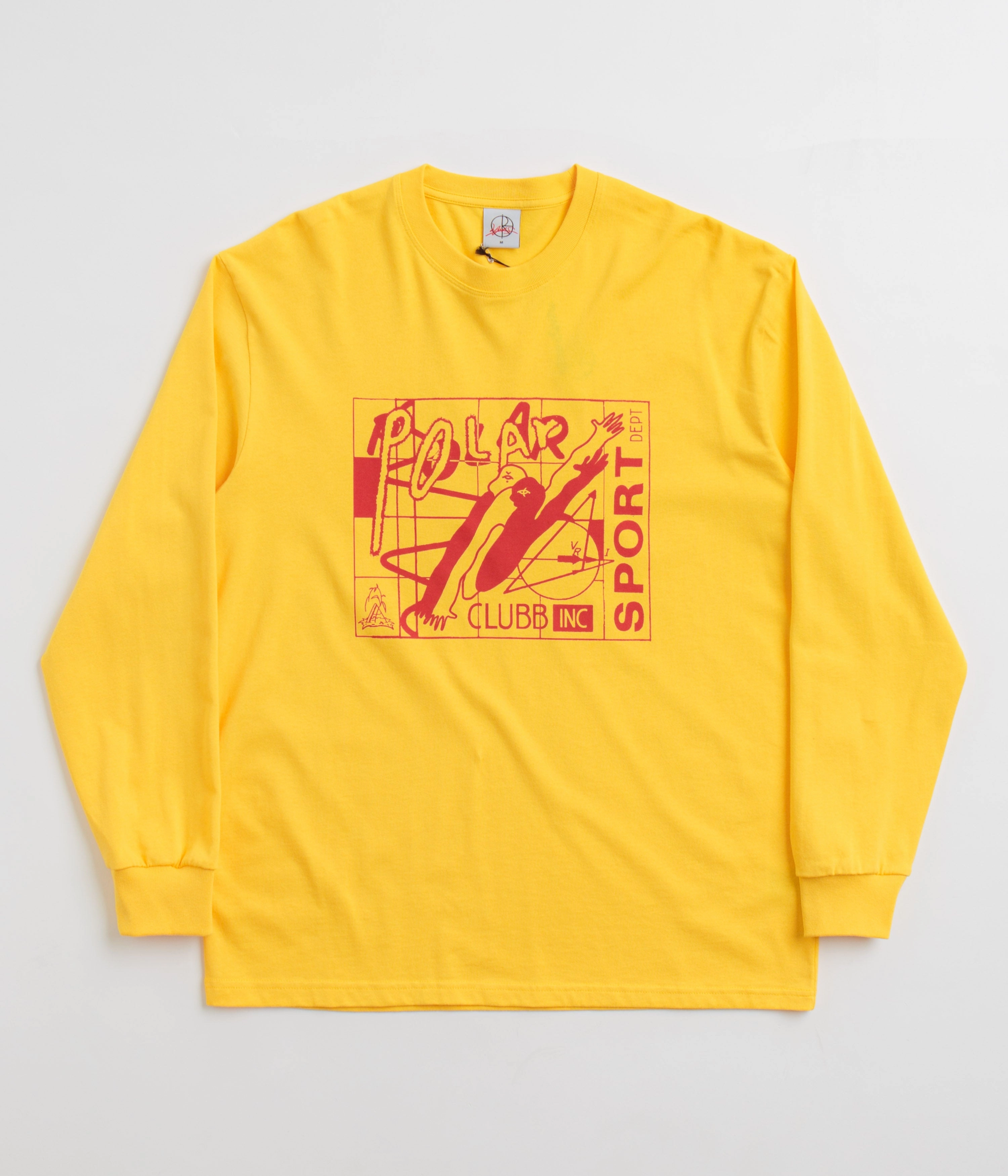 Seam Free Edging Stretch Jersey Knit Polar Clubb Inc Long Sleeve T-Shirt - Lemon