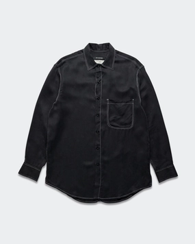 LS Oversized Shirt - Black Peach Cupro Personalized Touch handmade touch