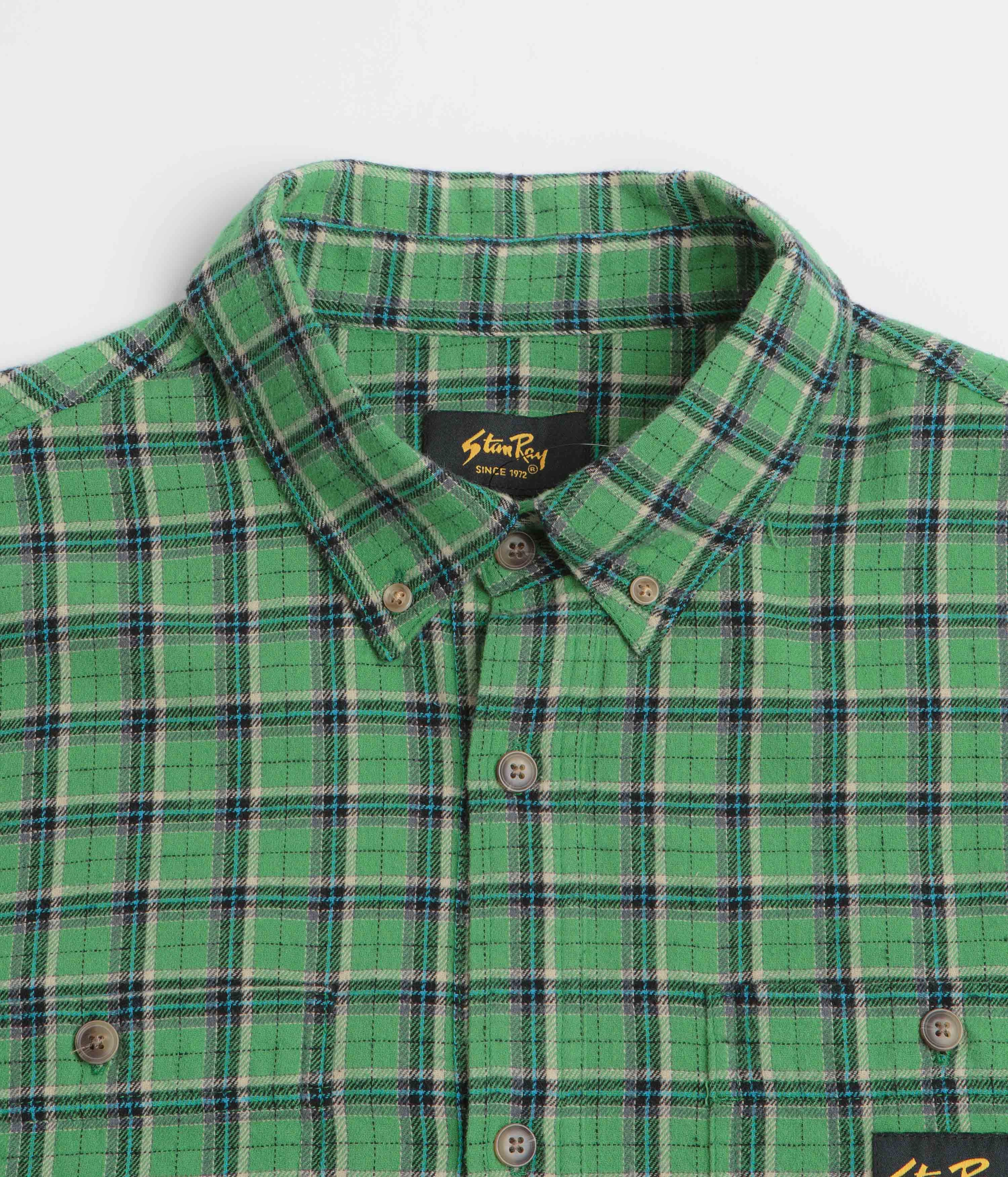 Stan Ray Flannel Shirt - Summer Green Plaid Button-up