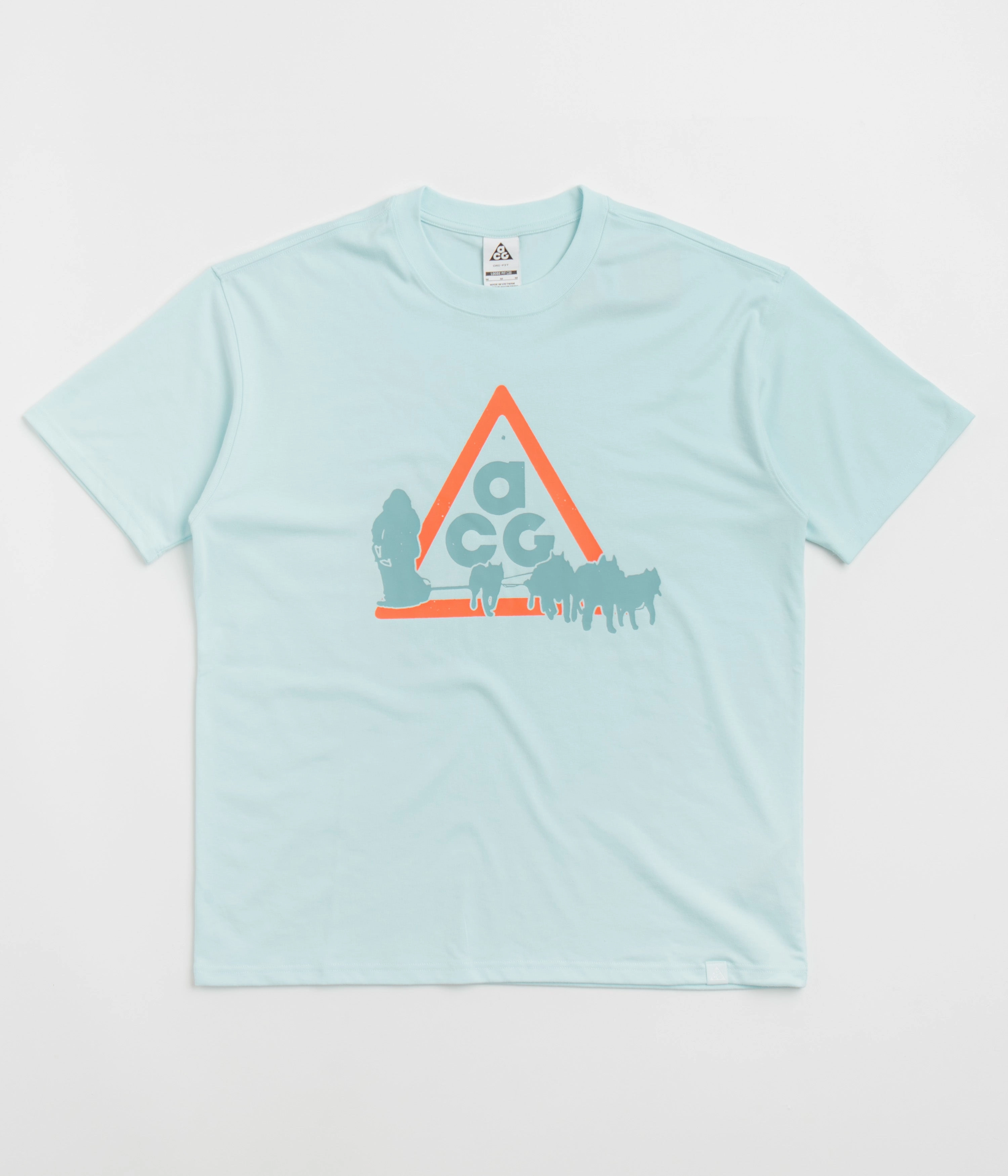 Soft Brushed Finish Nike ACG Dog Sled T-Shirt - Glacier Blue