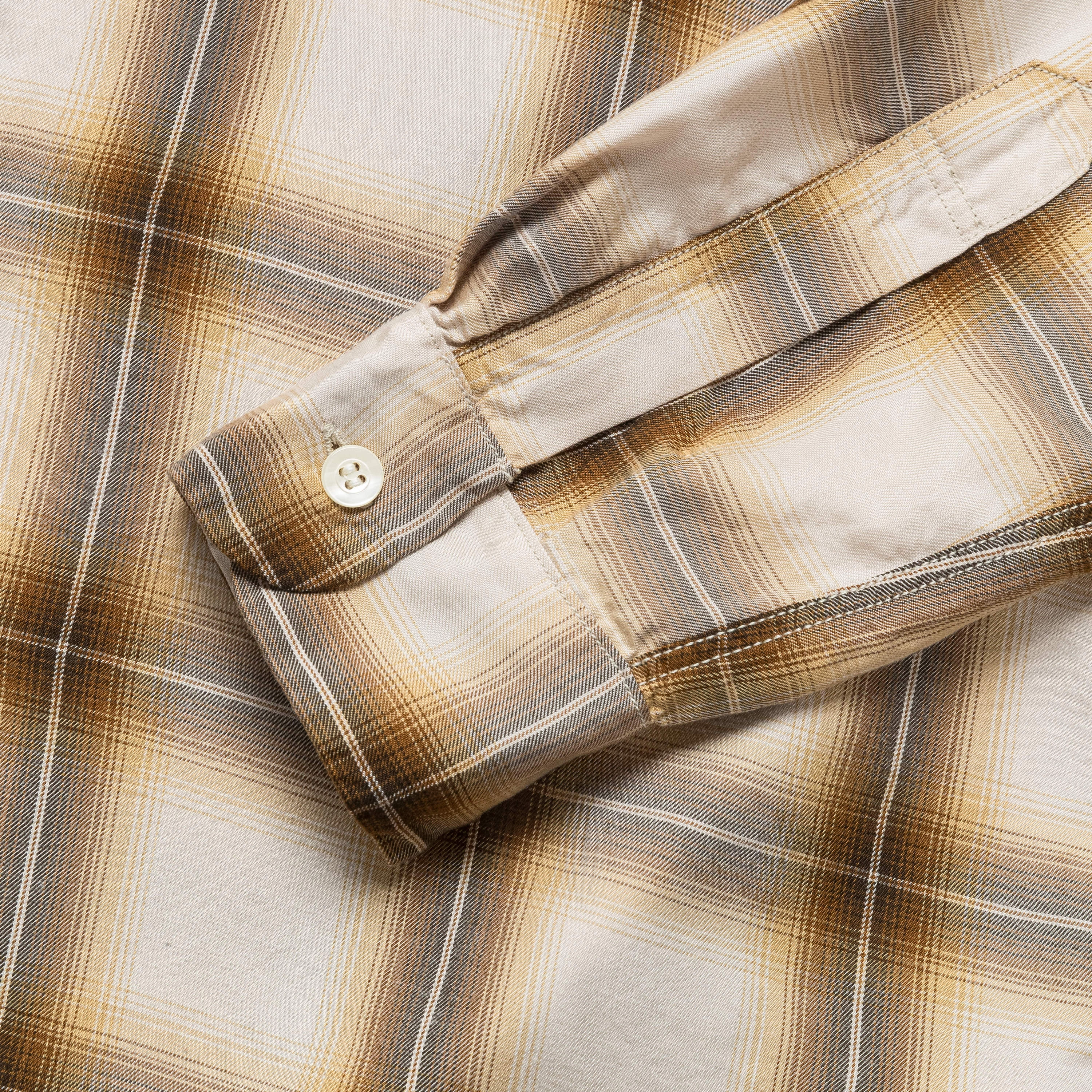 Odor Resistant Ombre Check Shirt - Brown