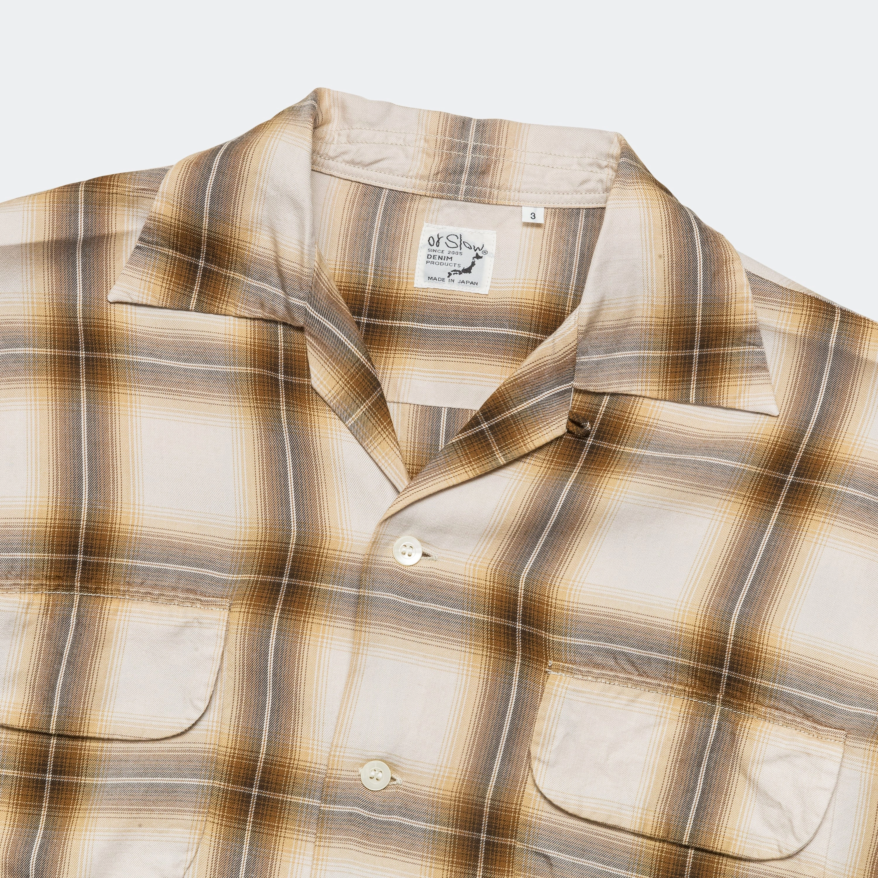 Comfort Wear Ombre Check Shirt - Brown