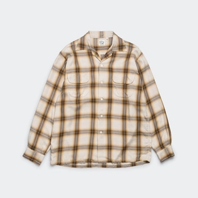 Ombre Check Shirt - Brown Snug feel