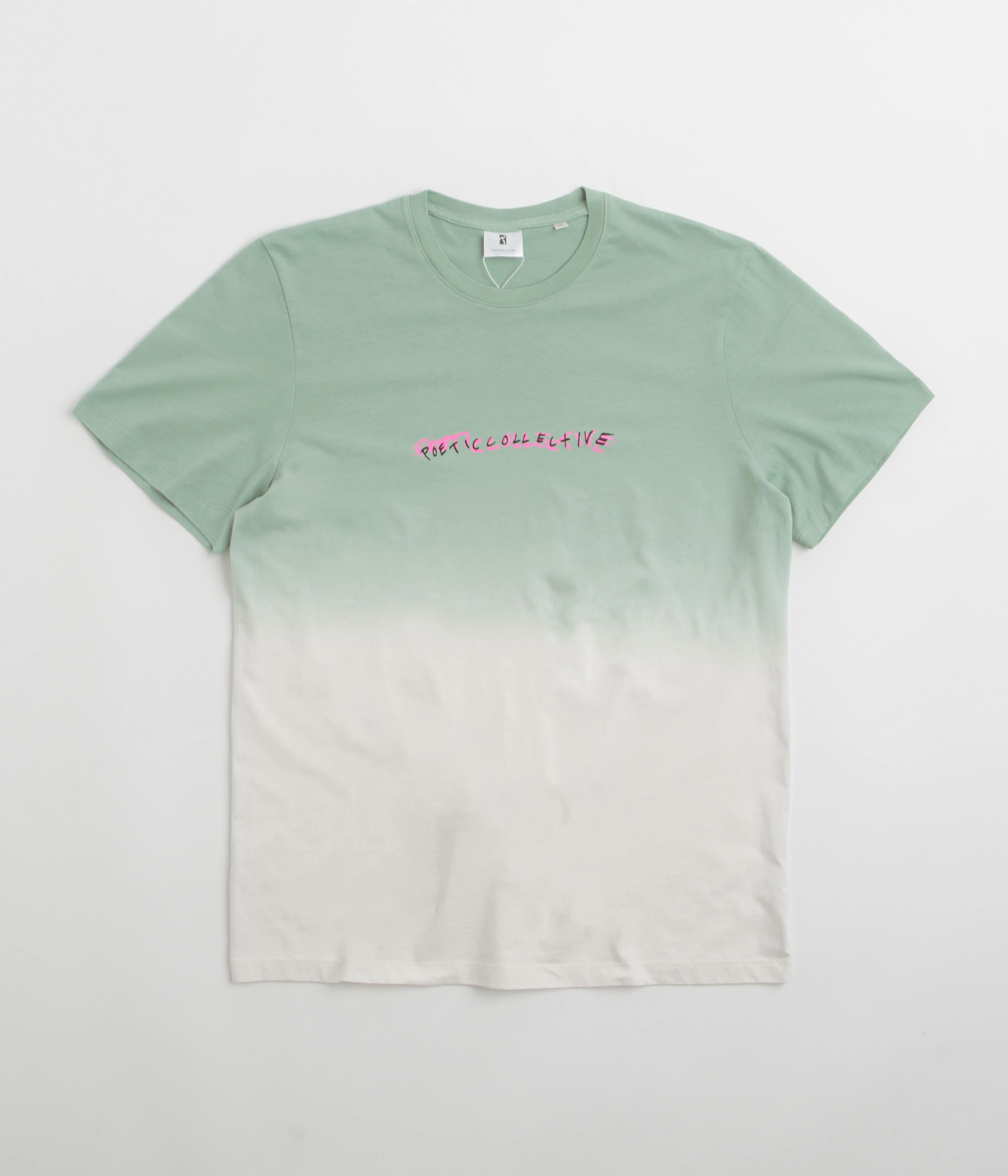 QuickDryTechnology Poetic Collective Tie-Dye T-Shirt - Green / White