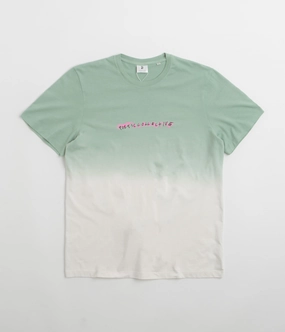 Stone Wash Process weekday wear Poetic Collective Tie-Dye T-Shirt - Green / White