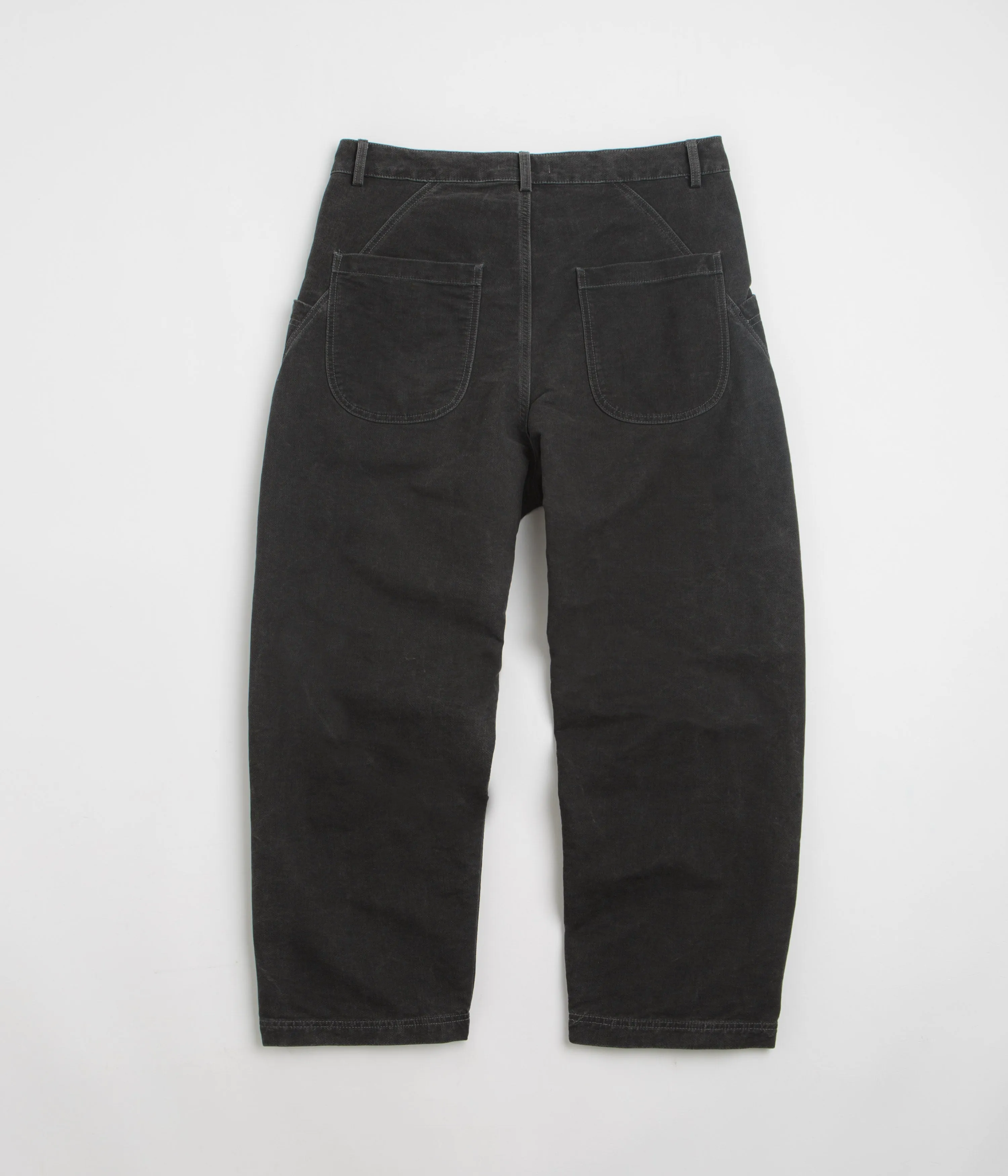 Relaxed Style Textured Family Style Autumn Days YMC Twisted Seam Jeans - Charcoal