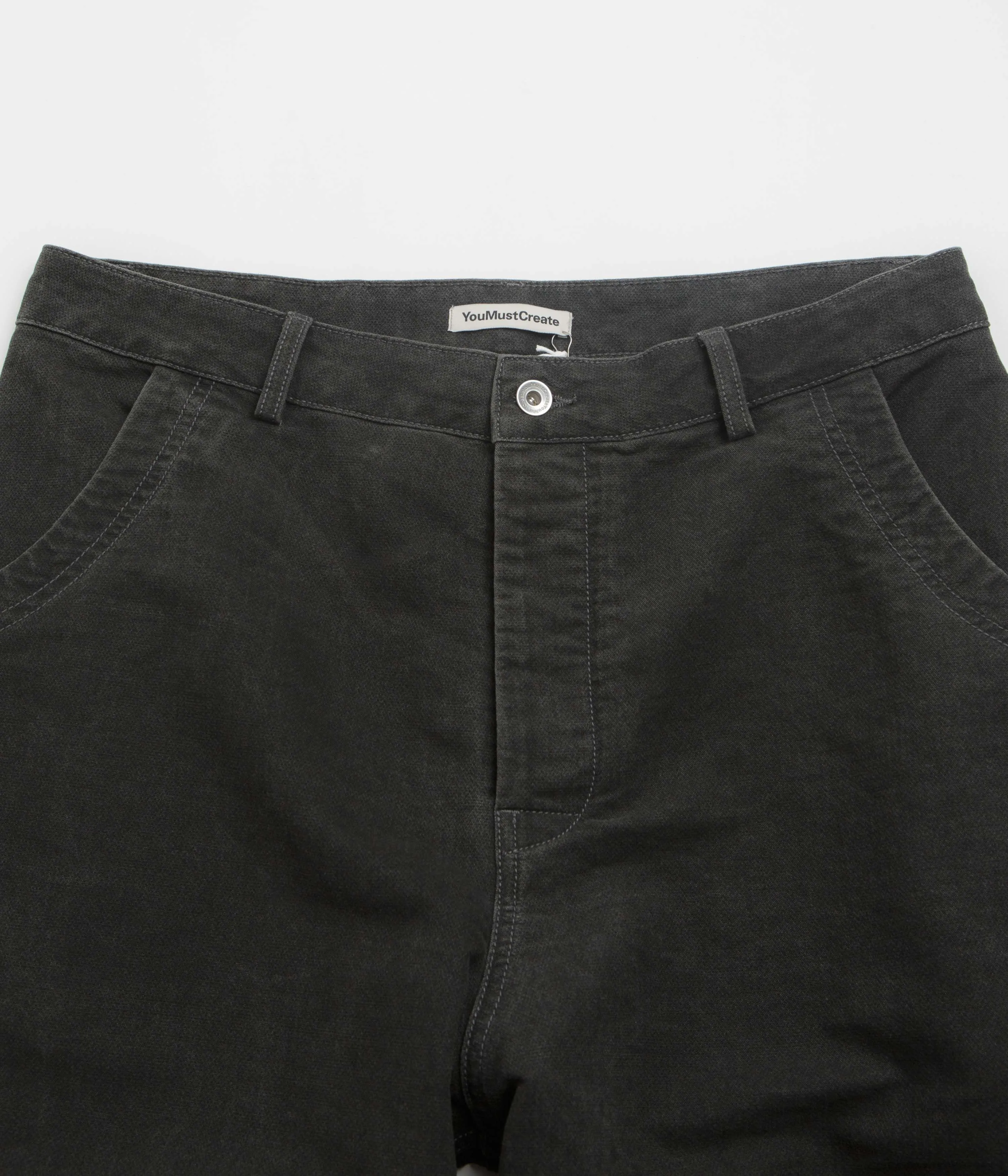 YMC Twisted Seam Jeans - Charcoal Clean Aesthetic