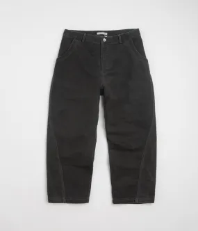 YMC Twisted Seam Jeans - Charcoal Couple Look Smooth Urban Casual