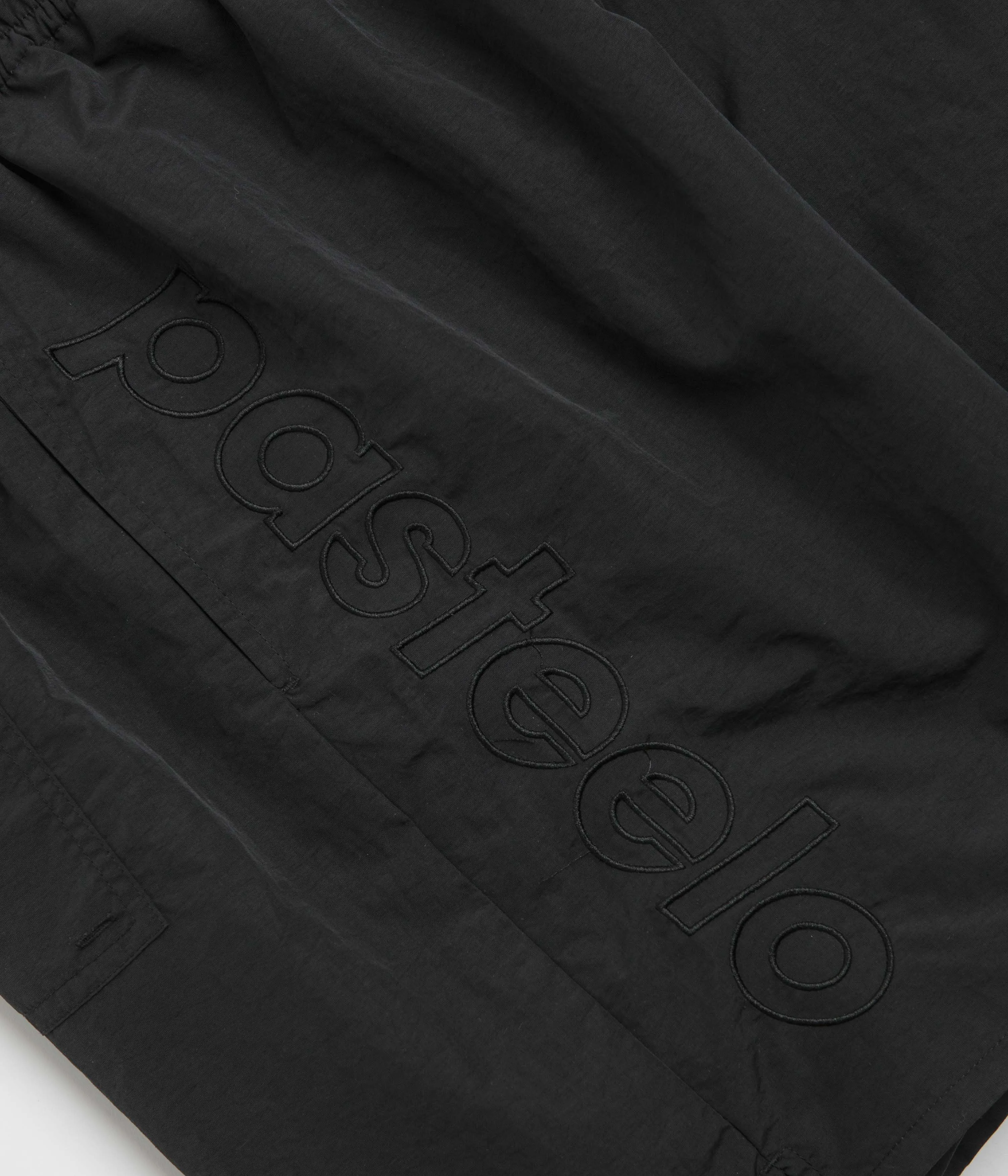 Pasteelo Script Active Shorts - Black camisole Cold Weather Gear