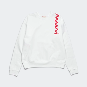 kids' Mending Logo Sweatshirt - White