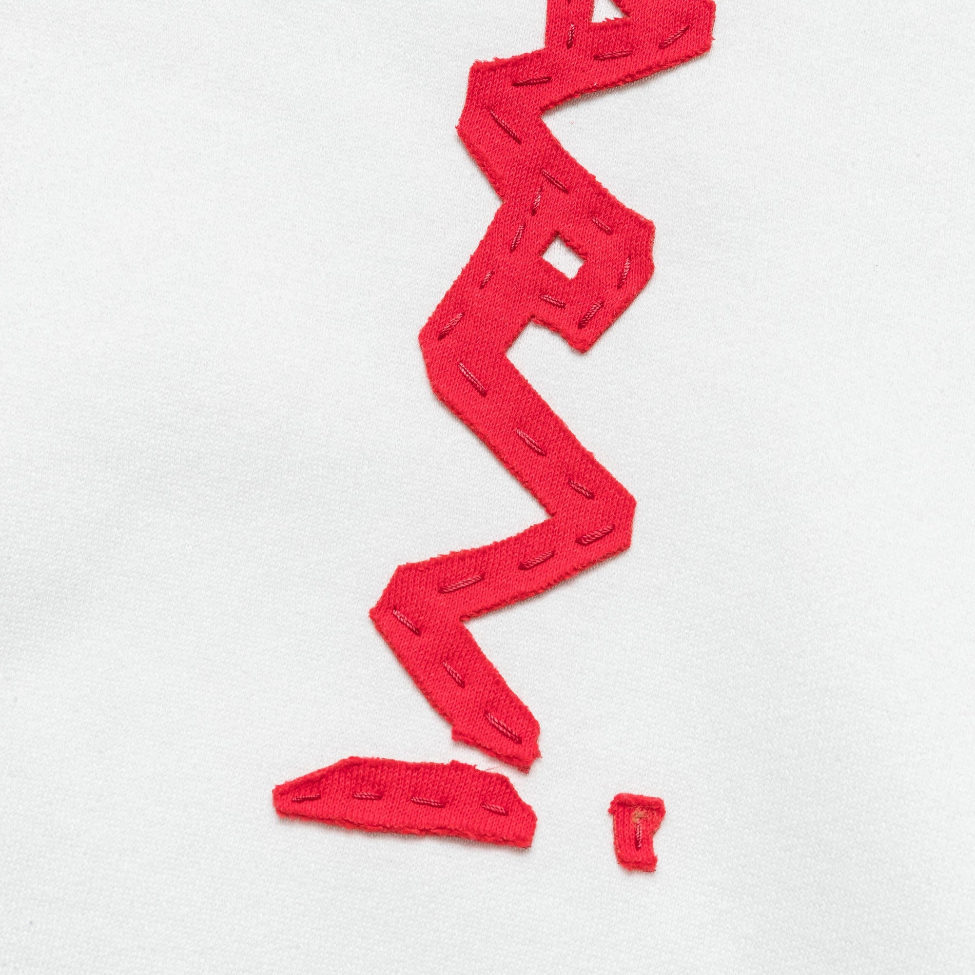 Mending Logo Sweatshirt - White Timeless Wear Windproof Design