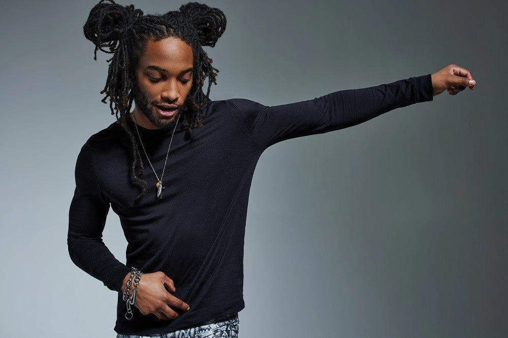 Soft and Flexible Organic Long Sleeve T-Shirt | GREY MARL