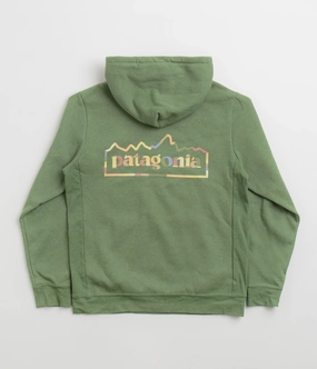 Patagonia Unity Fitz Uprisal Hoodie - Terrain Green Winter Energy