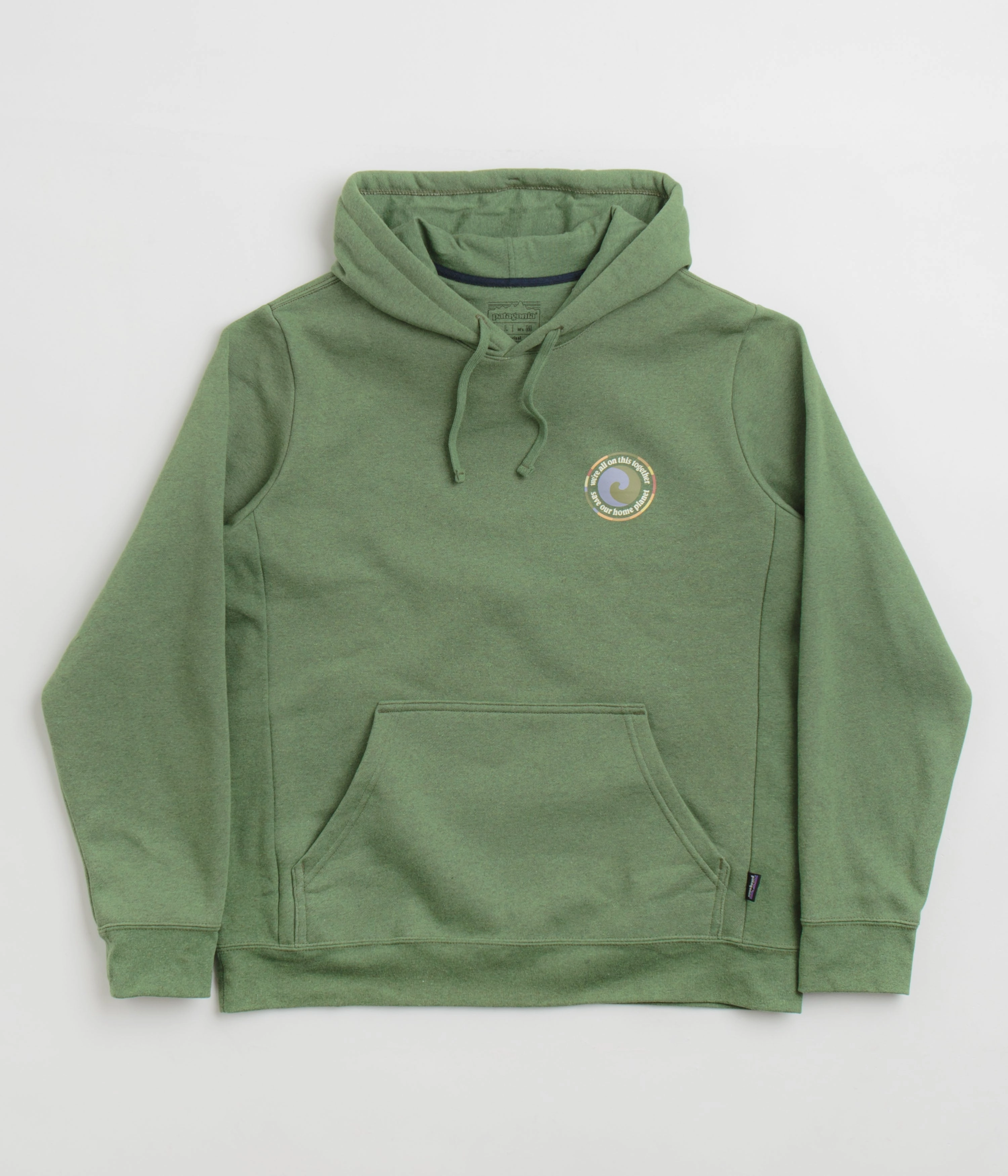 Giraffe like Everyday Layer Patagonia Unity Fitz Uprisal Hoodie - Terrain Green