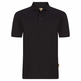 Osprey EarthPro Polo Shirt | BLACK AntiStatic Treatment Layered Look