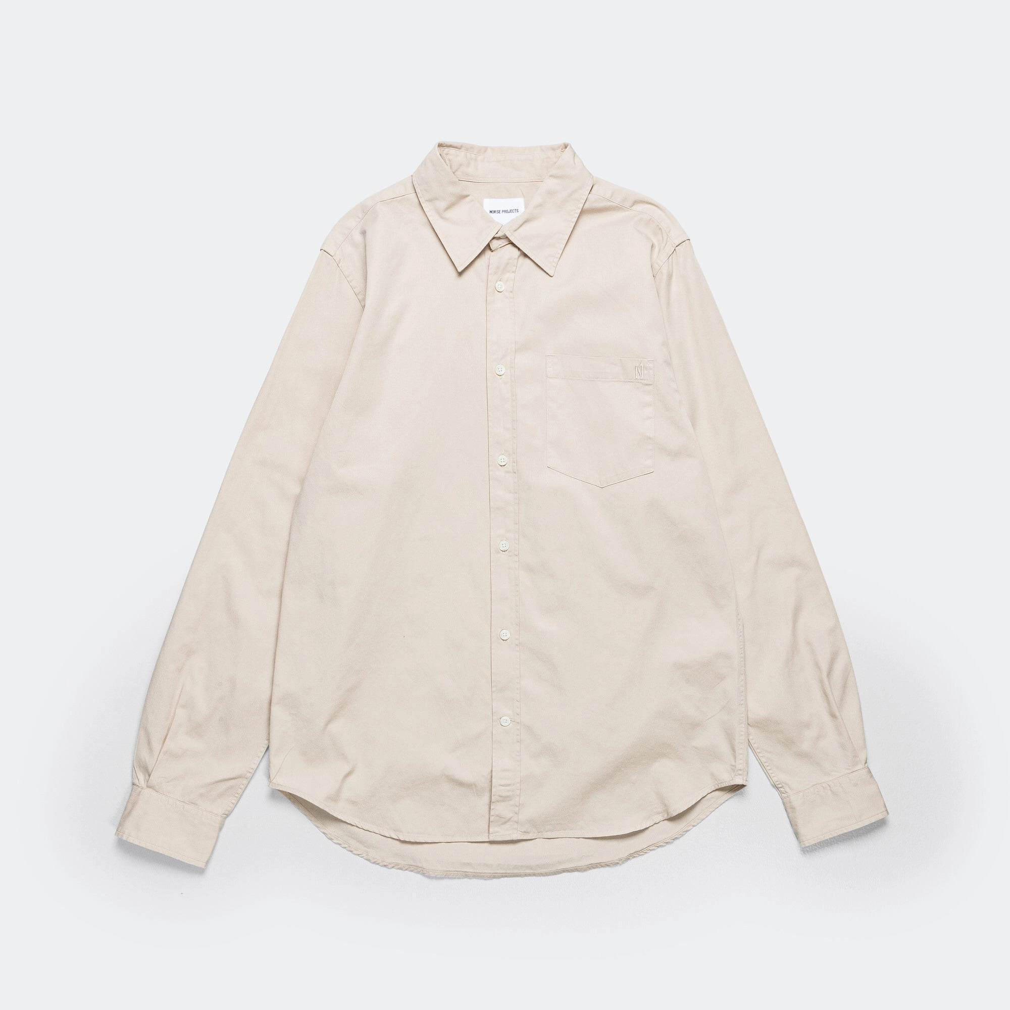 Durable Buttons Osvald BD Twill Shirt - Oatmeal