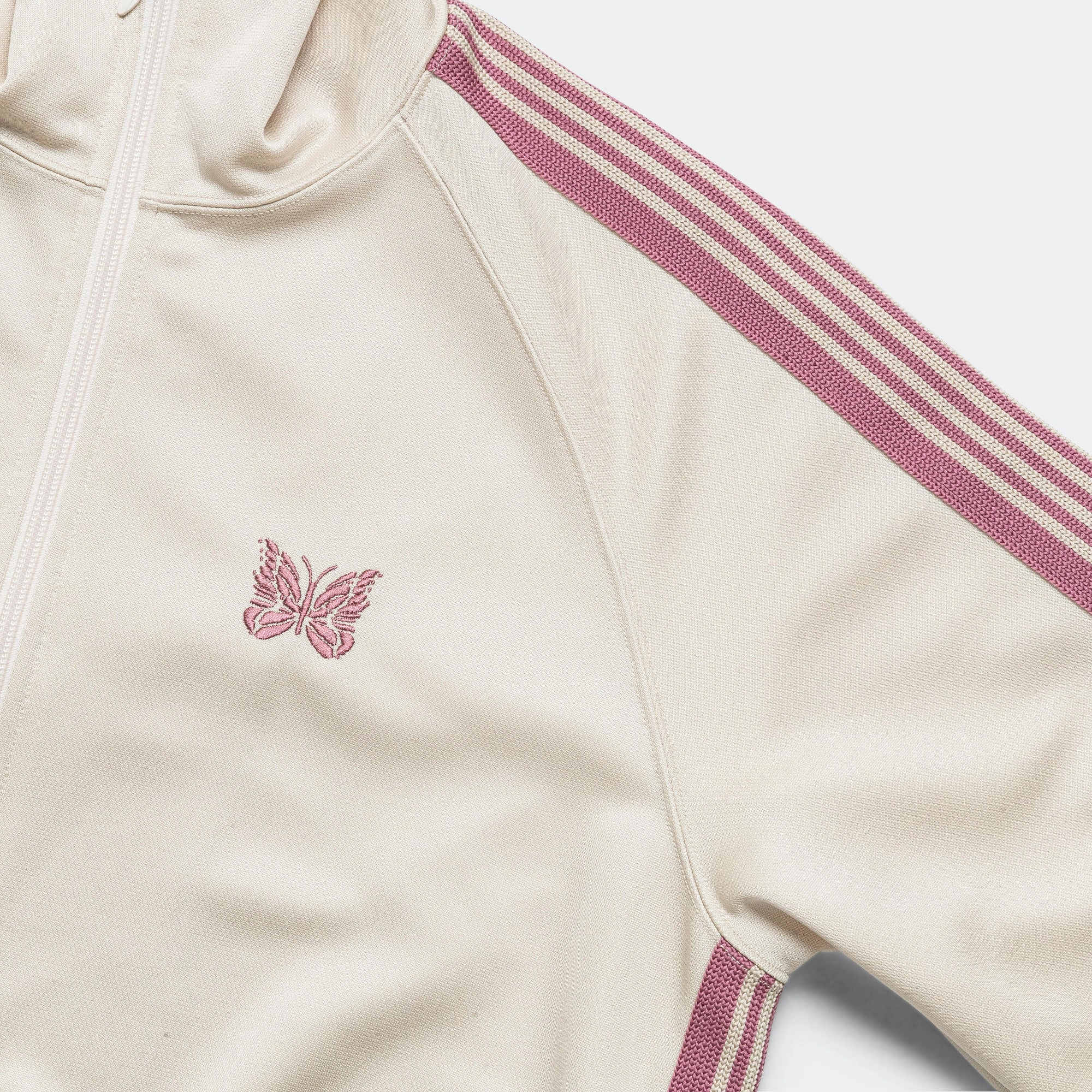 Breathable fabric Track Jacket - Ivory Poly Smooth