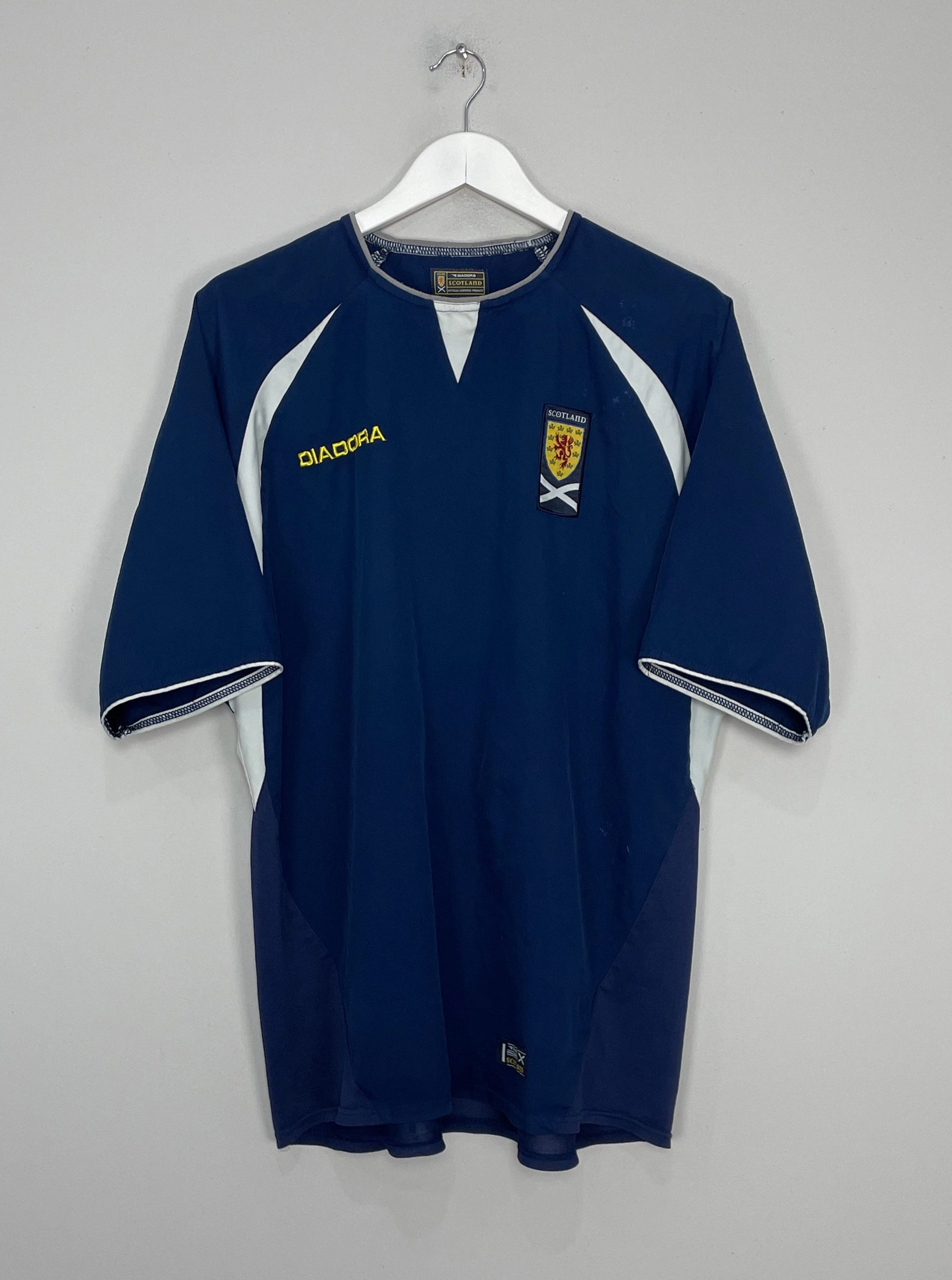 Strong Lines Breathable Gear 2003/05 SCOTLAND HOME SHIRT (L) DIADORA