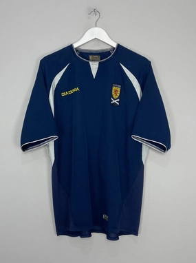 Strong Lines Breathable Gear 2003/05 SCOTLAND HOME SHIRT (L) DIADORA