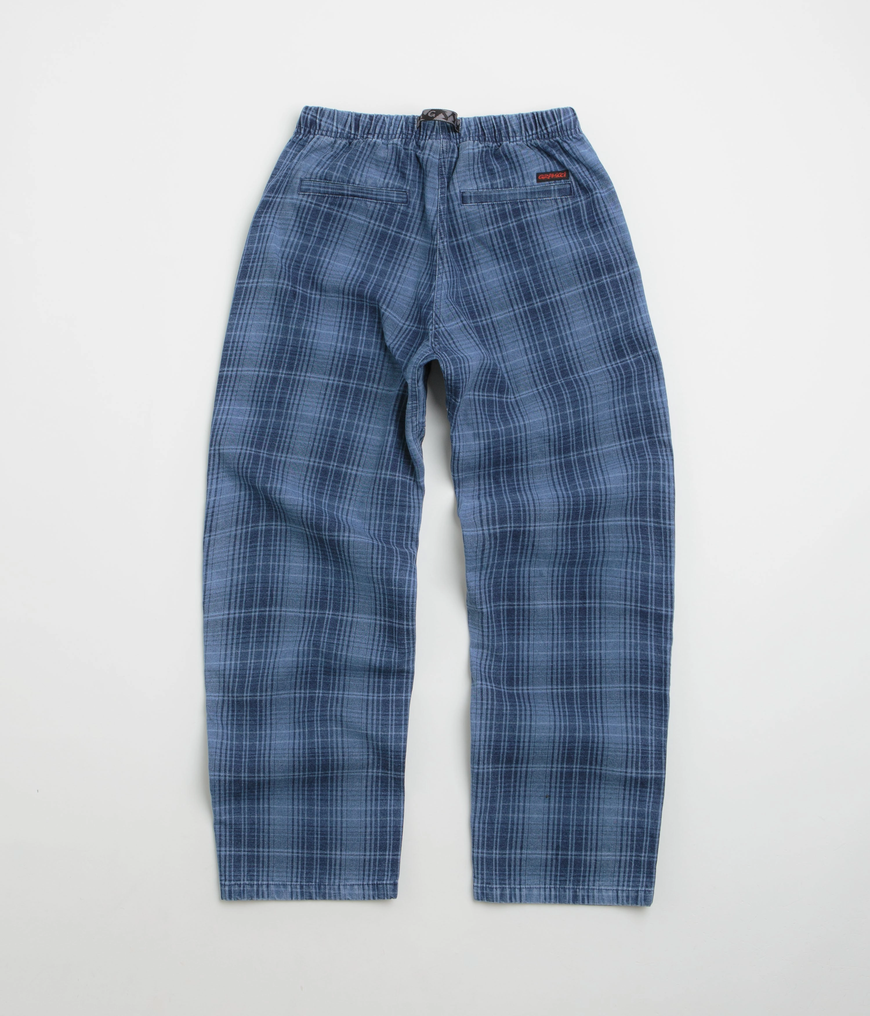 Gramicci O.G. Denim Plaid Pants - Indigo Checkered Plaid Modular Pocket System