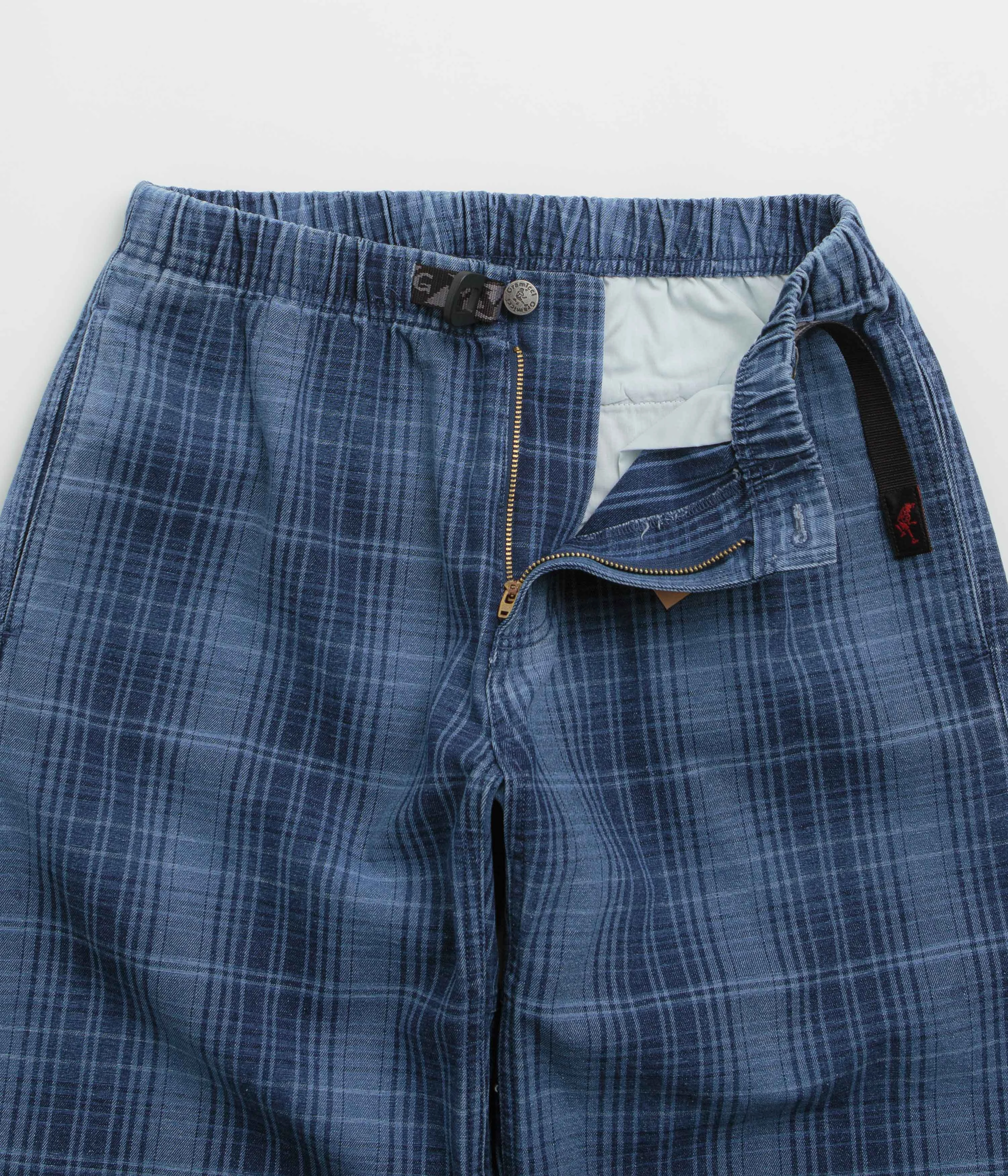 Gramicci O.G. Denim Plaid Pants - Indigo Checkered Plaid Premium Quality
