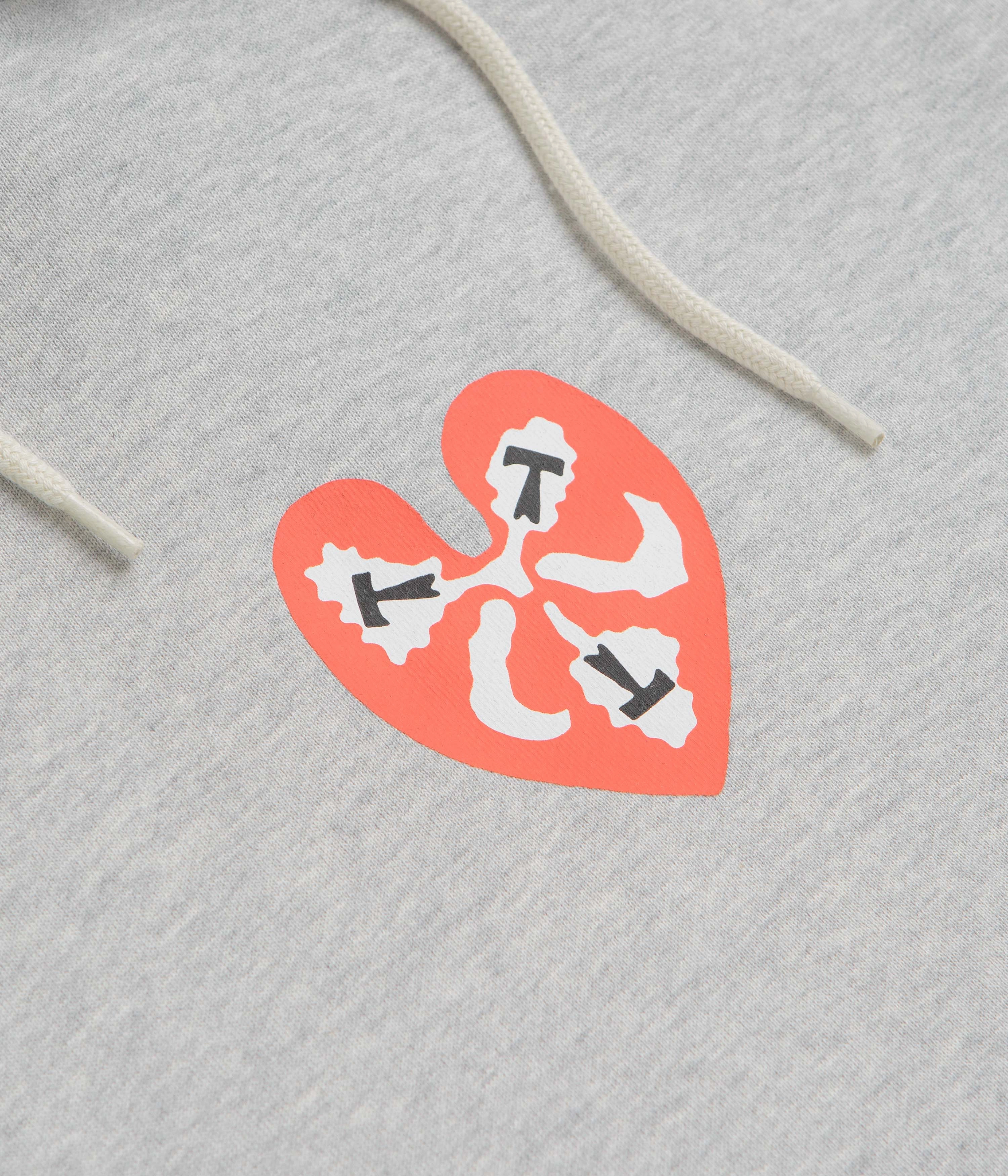 Shopping wear The Trilogy Tapes Heart Hoodie - Heather Grey