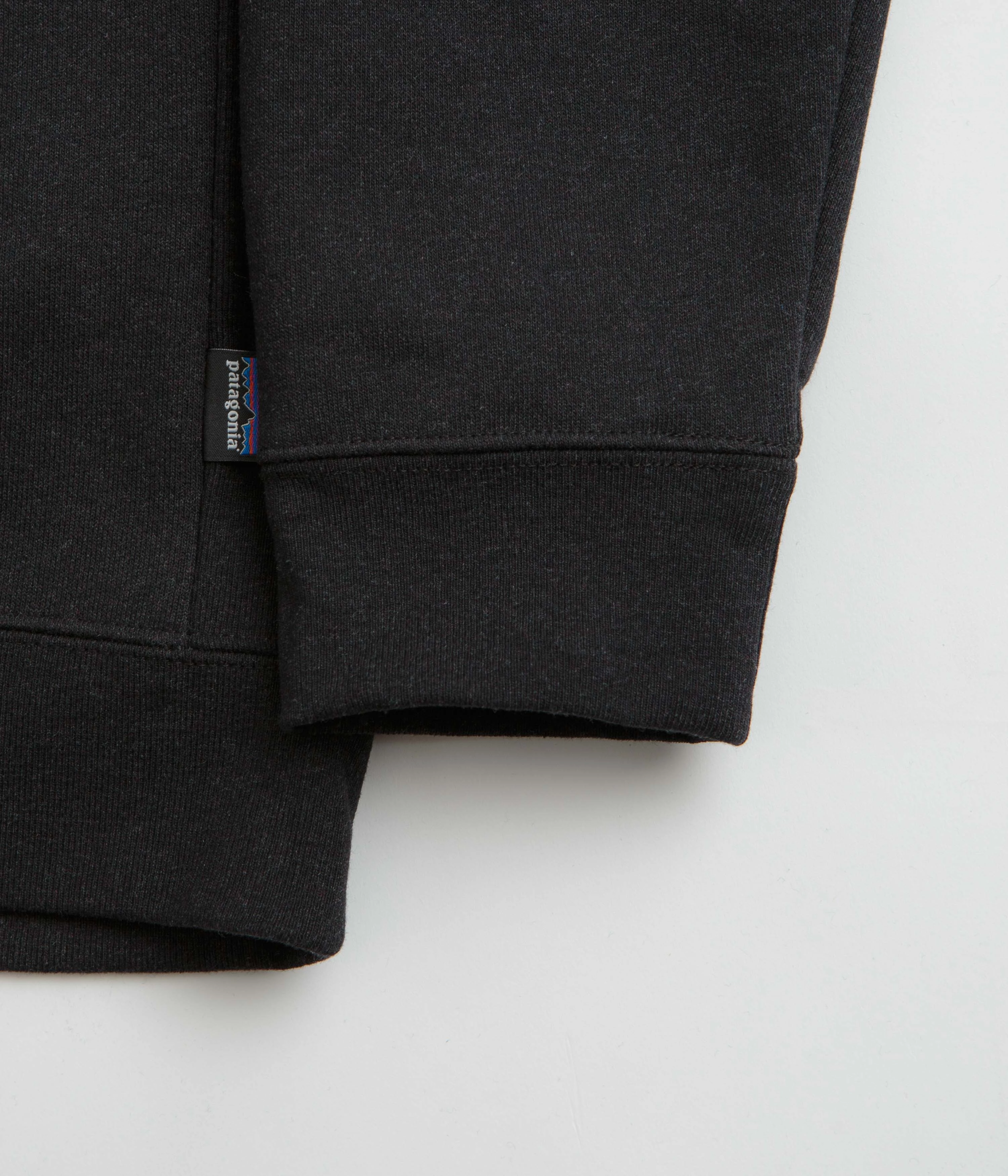 Floral Print Patagonia Fitz Roy Icon Uprisal Crewneck Sweatshirt - Ink Black