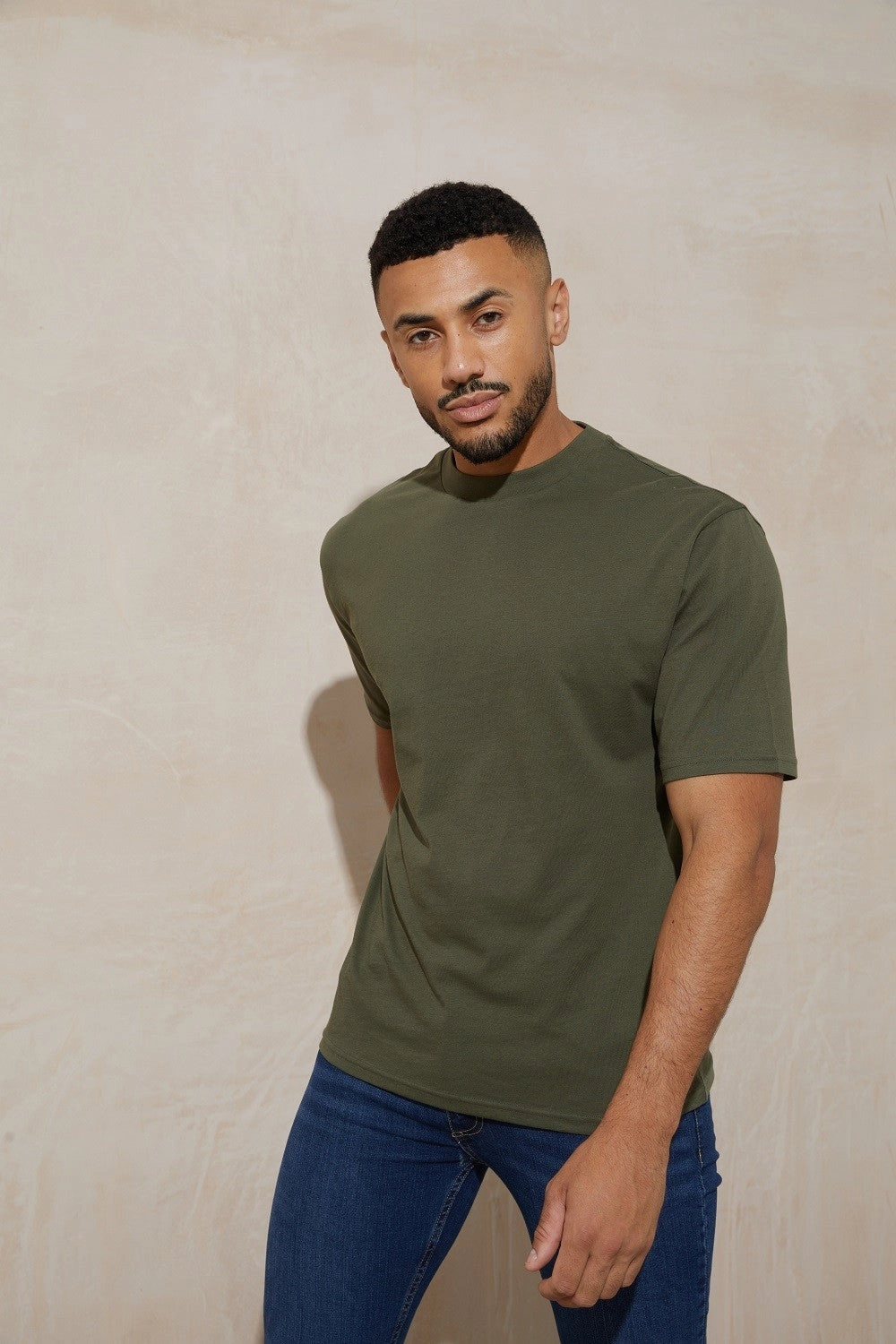 Oversized 100 T | EARTHY GREEN Layered Look Wear