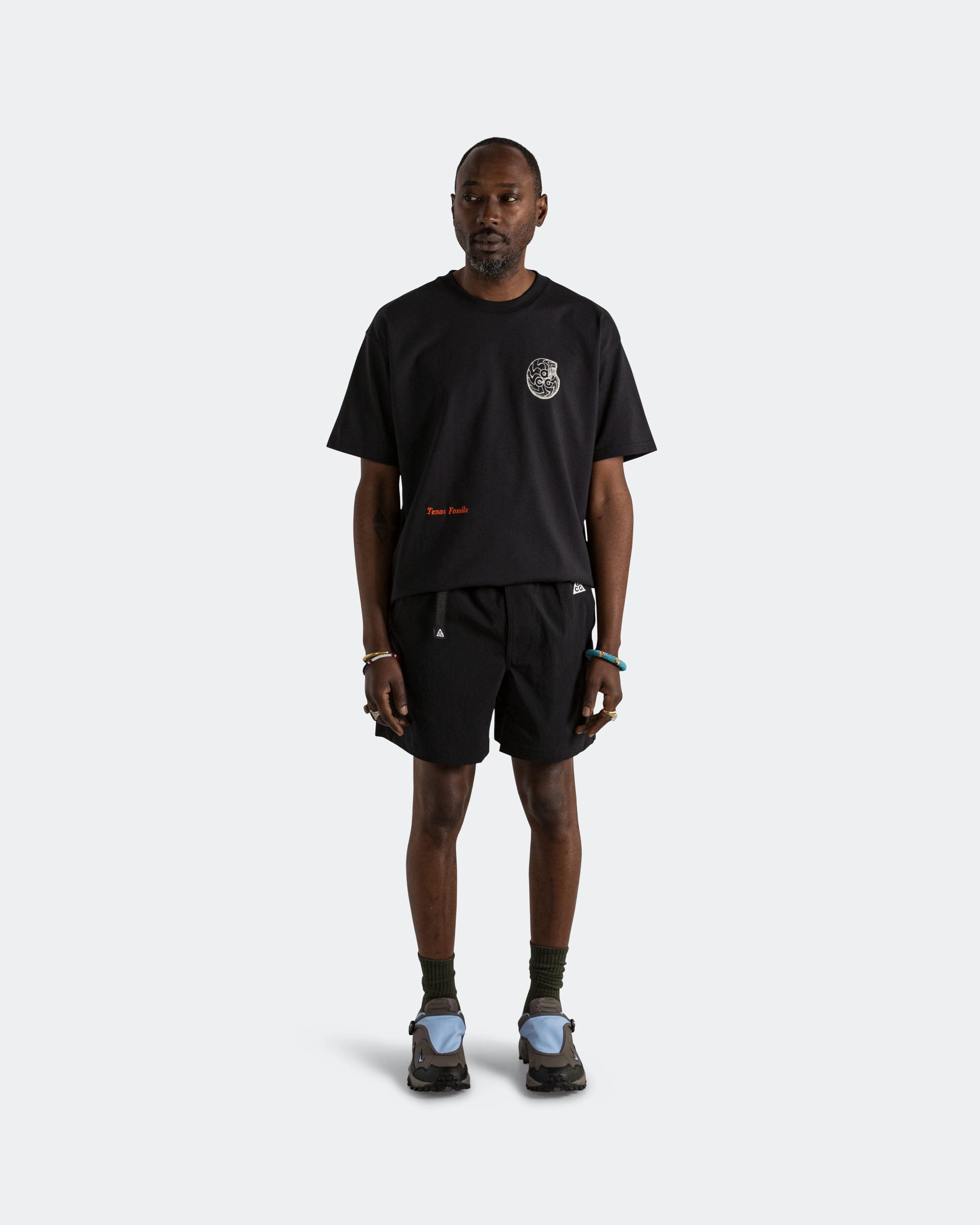 Basic Top Dri-FIT 'Fossils' SS Tee - Black