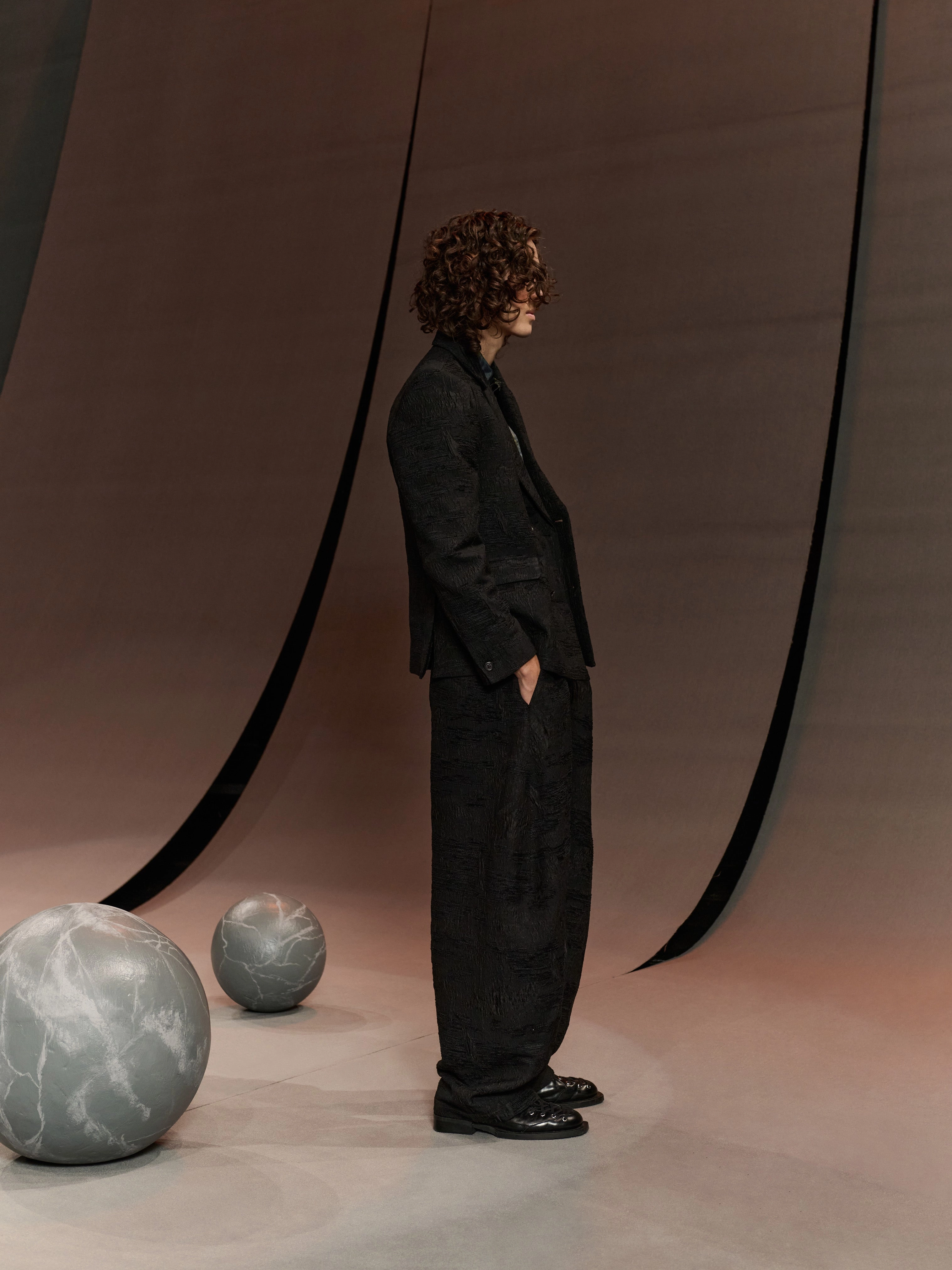 Motif Blazer - Fishes Black Neutral Comfort