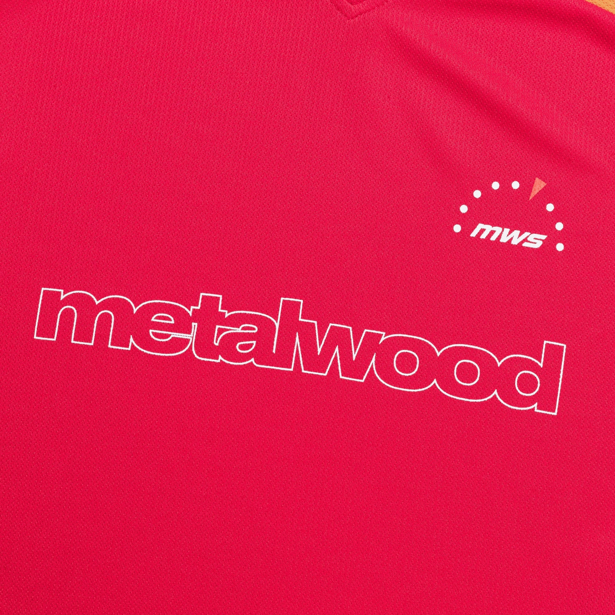 Double Stitched Seams Paneled Jersey - Red/Orange