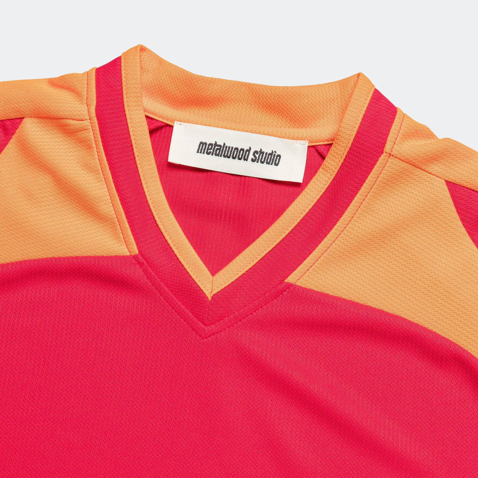 Paneled Jersey - Red/Orange Sporty Layer