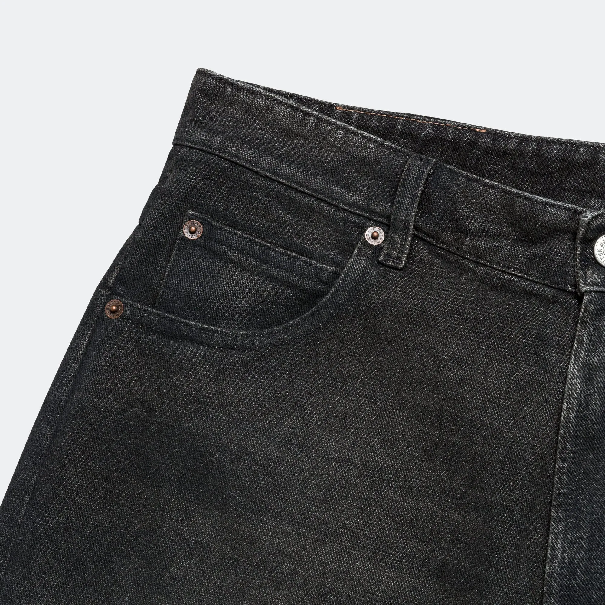 Perfect Comfort Panelled Denim Shorts - Wolf Grey