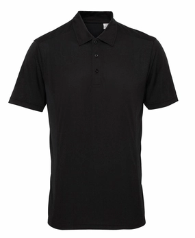 Cozy Fit Panelled Polo | BLACK