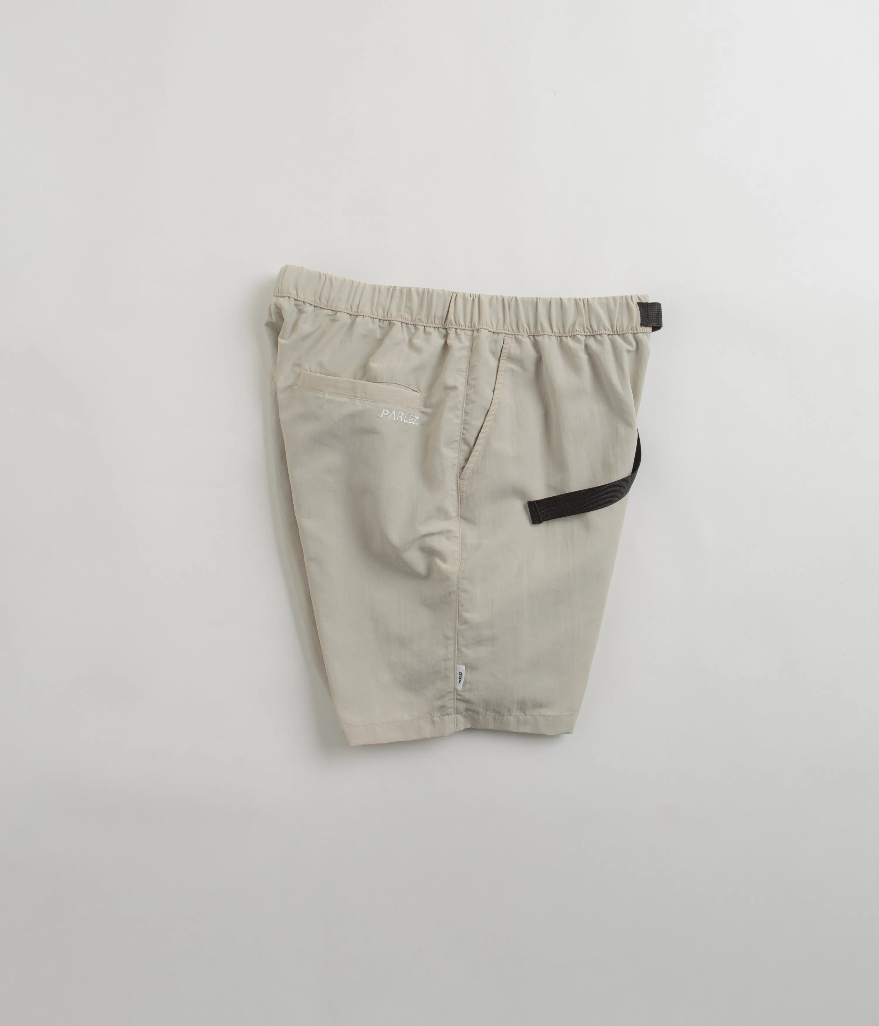 Parlez Hage Shorts - Pebble Grey Flatlock Seams Easy Wear