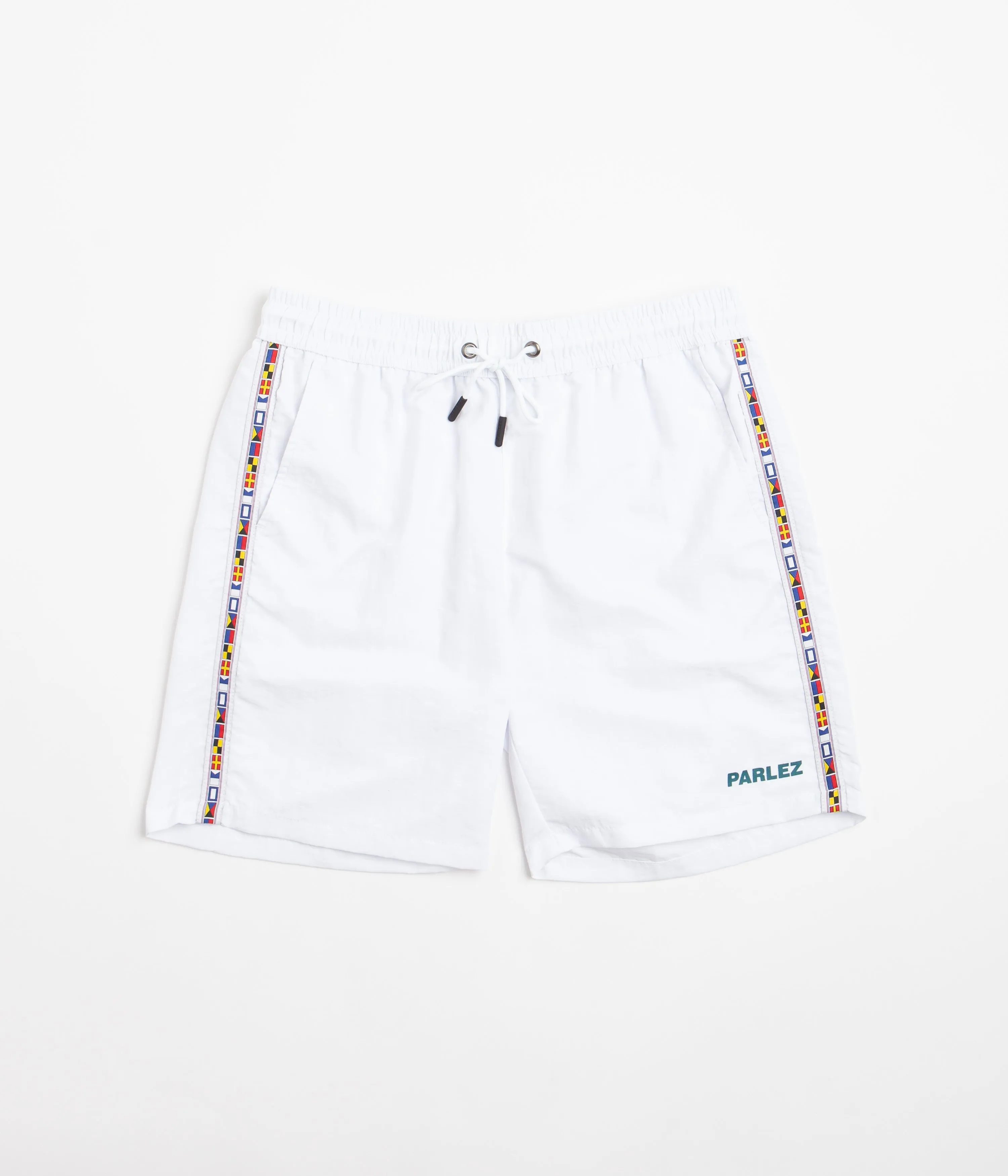 Parlez Mero Shorts - White Easy Care Material