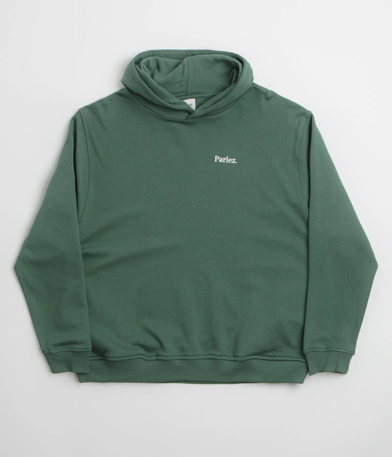 Semi Formal Embroidered Logo Parlez Amos Hoodie - Kelp Green