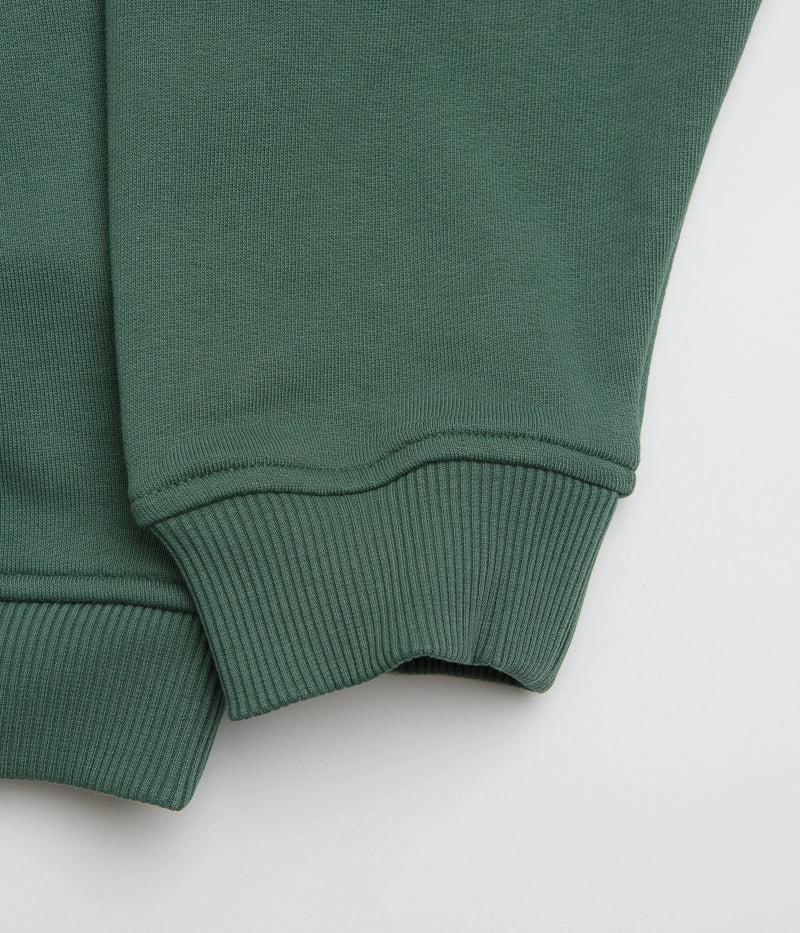 windproof Laser Cut Details Parlez Amos Hoodie - Kelp Green