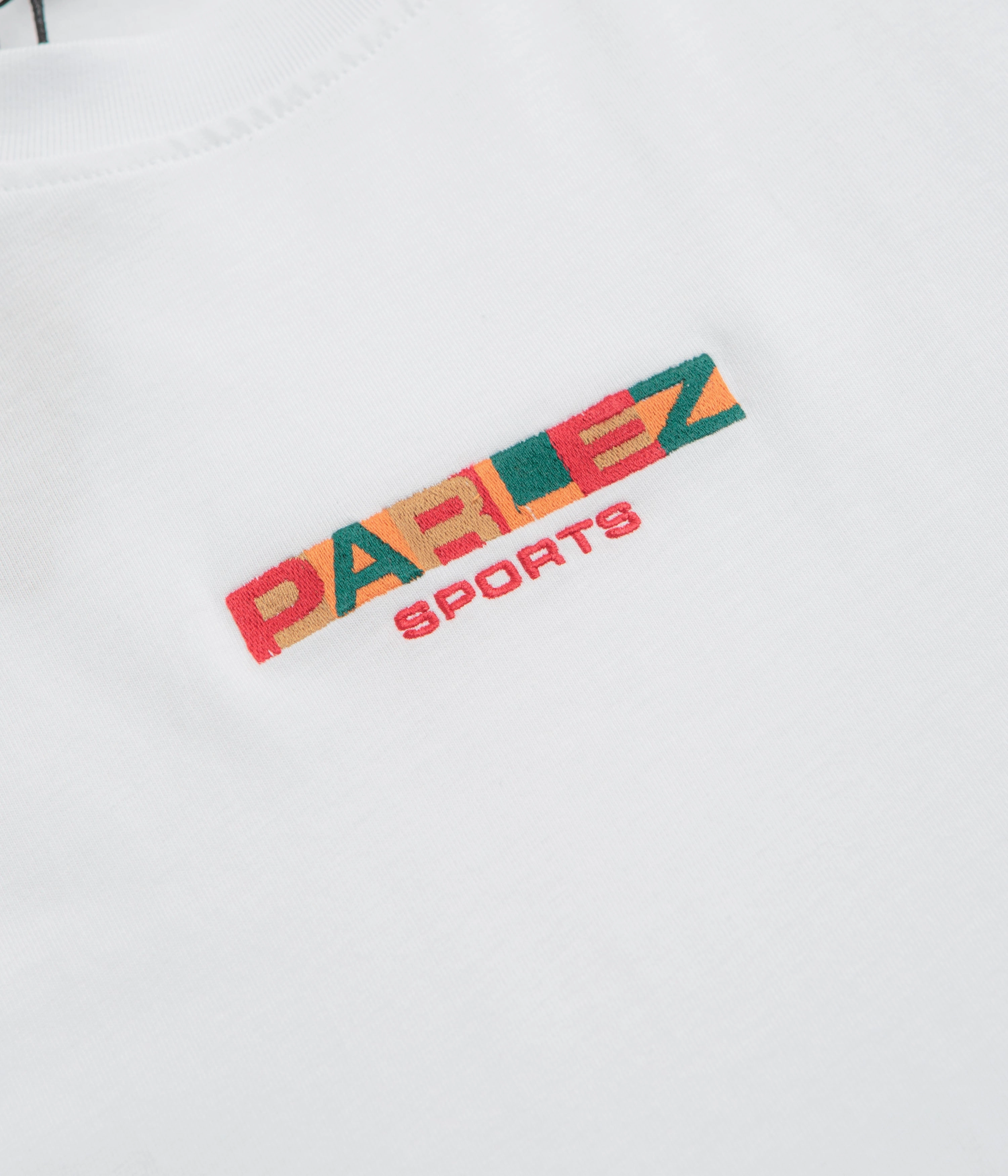Parlez Bloc T-Shirt - White Easy to Style Collared