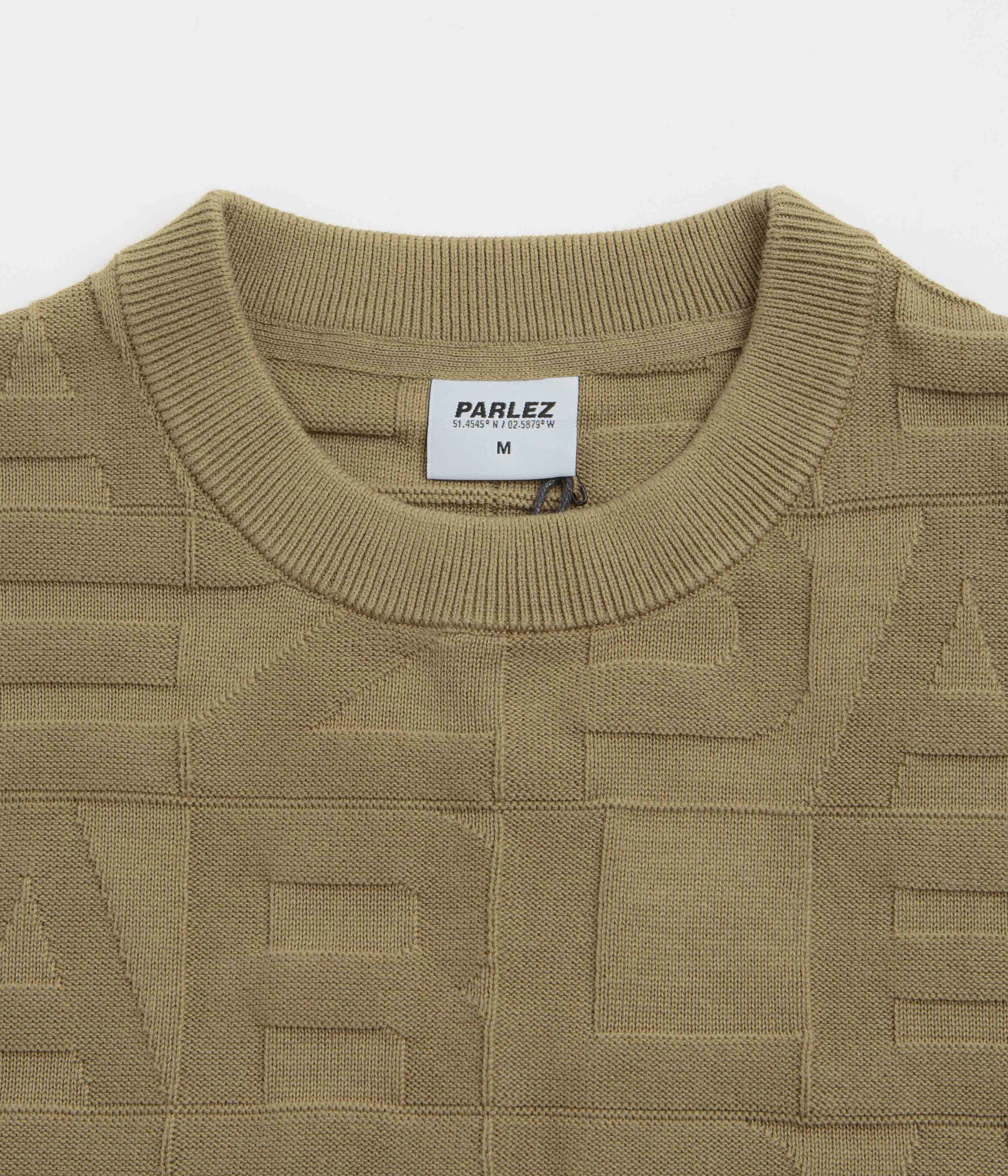 Parlez Block Crewneck Sweatshirt - Sand Comfort Layering