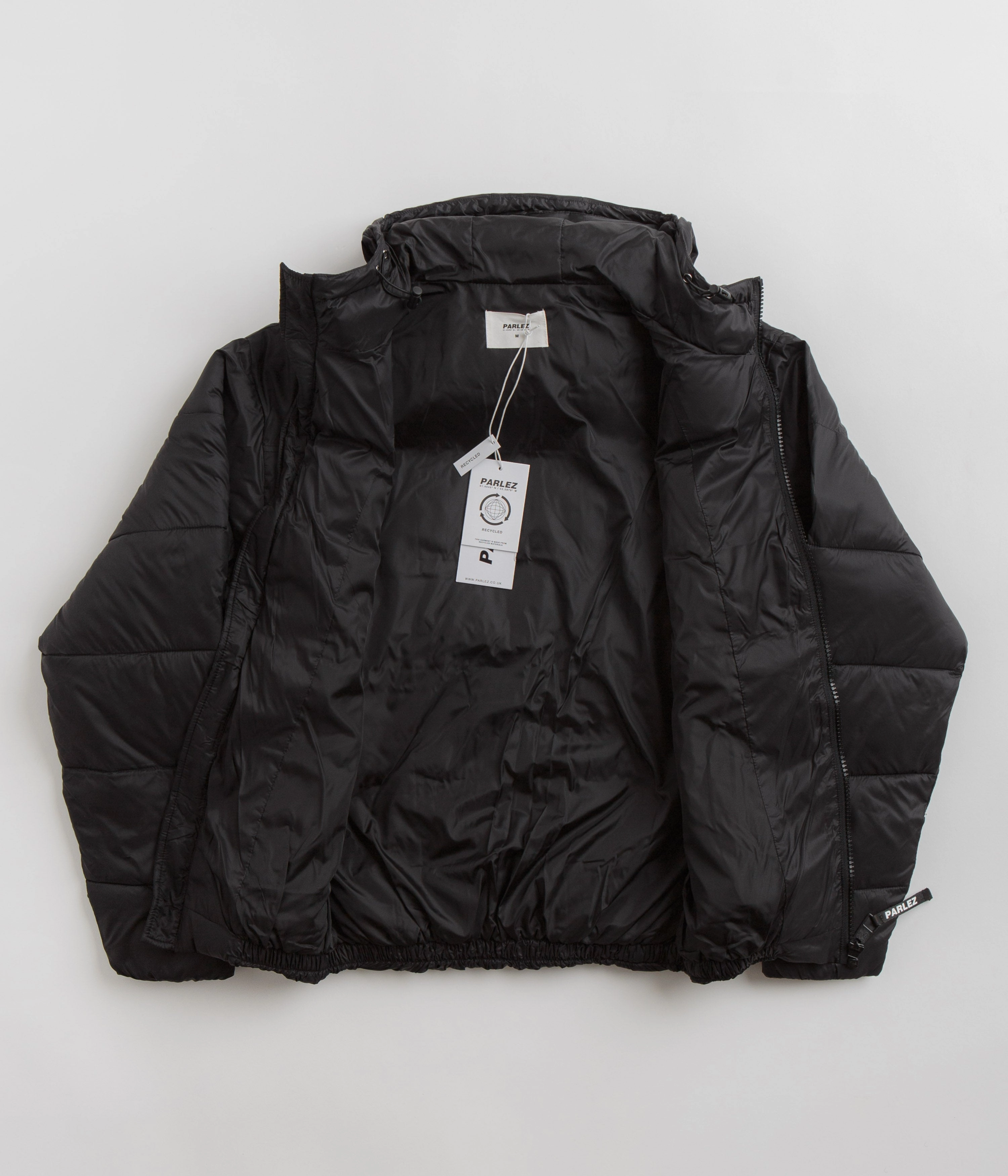 Parlez Caly Puffer Jacket - Black Non Restrictive Collar