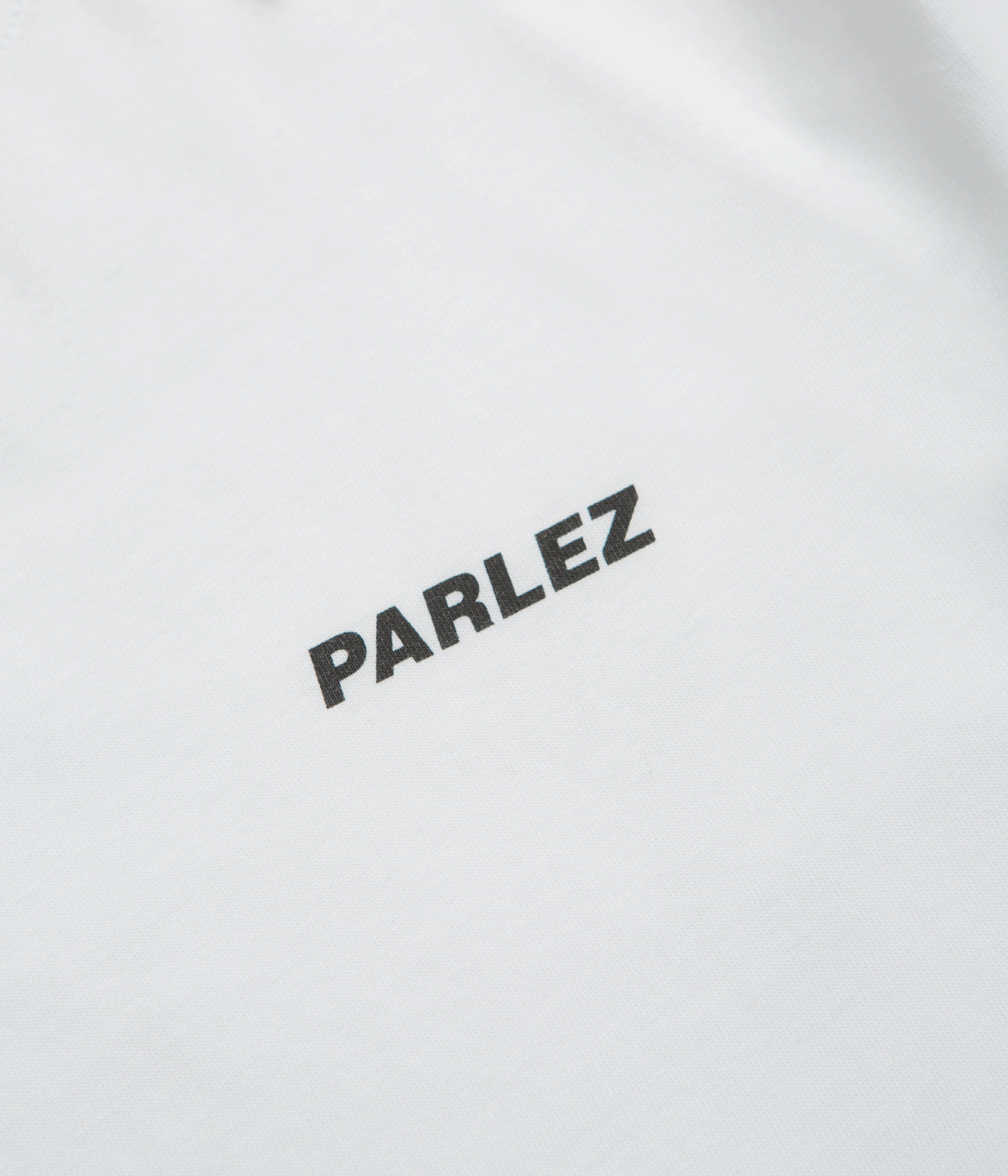 Parlez Cantil T-Shirt - White Striped modernity Garment Dyed