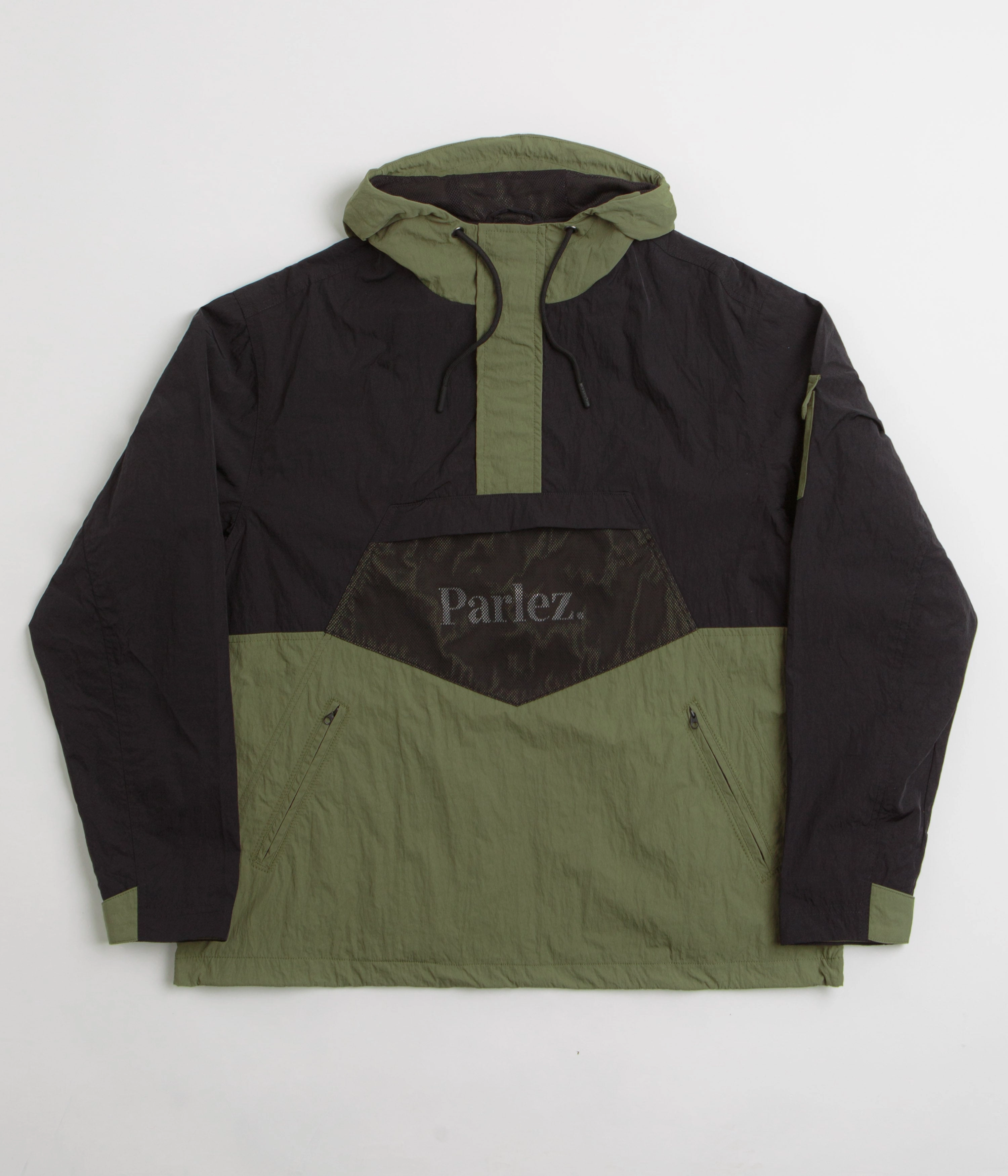 Parlez Fillmore Jacket - Olive Green Smooth Surface Adjustable Cuffs