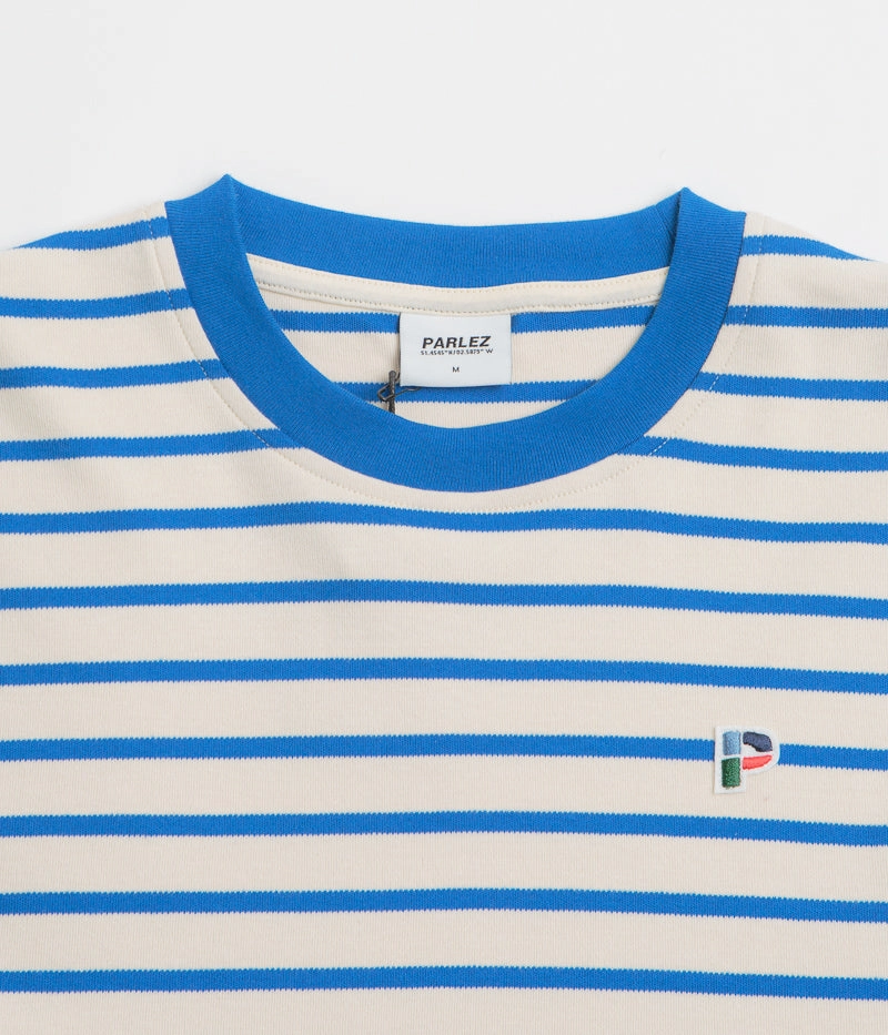 Parlez Shore YD Stripe Long Sleeve T-Shirt - Azure Chic and Soft