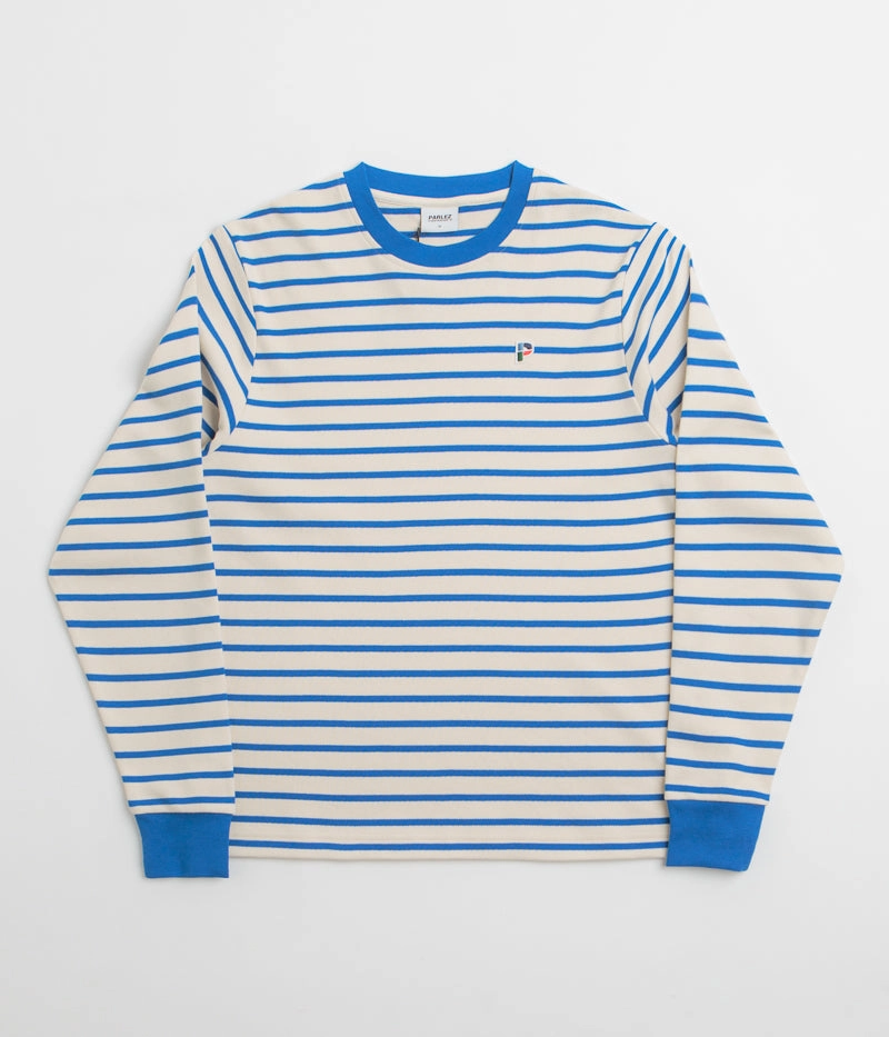 AntiStaticLining Parlez Shore YD Stripe Long Sleeve T-Shirt - Azure