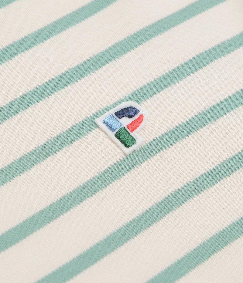 MoistureControlFibers Parlez Shore YD Stripe Long Sleeve T-Shirt - Sage Shore