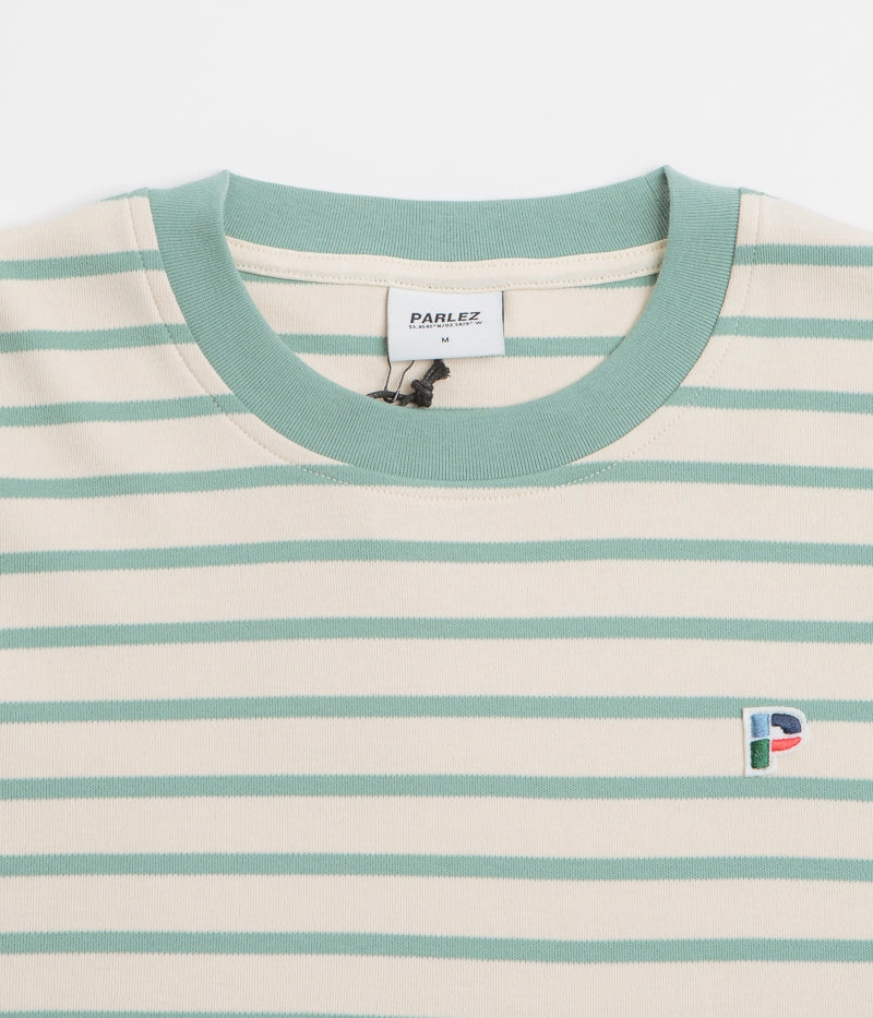 Parlez Shore YD Stripe Long Sleeve T-Shirt - Sage Shore Soft Wear
